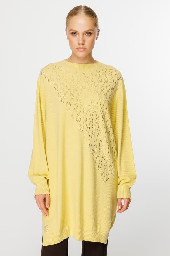 Ghisa Triko Tunik 4663 - Sarı
