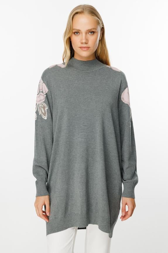 Ghisa Triko Tunik 4664 - GRİ