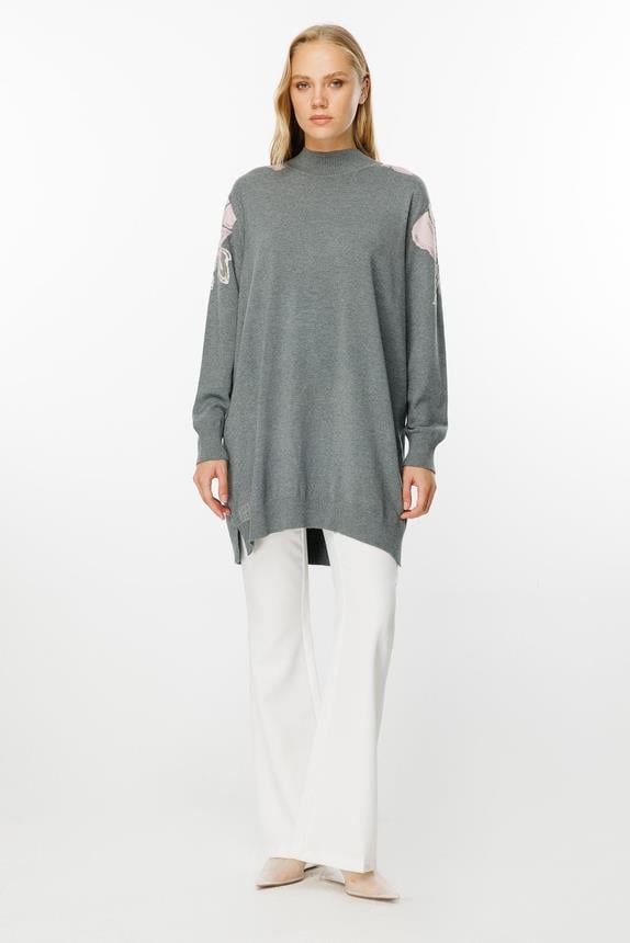 Ghisa Triko Tunik 4664 - GRİ