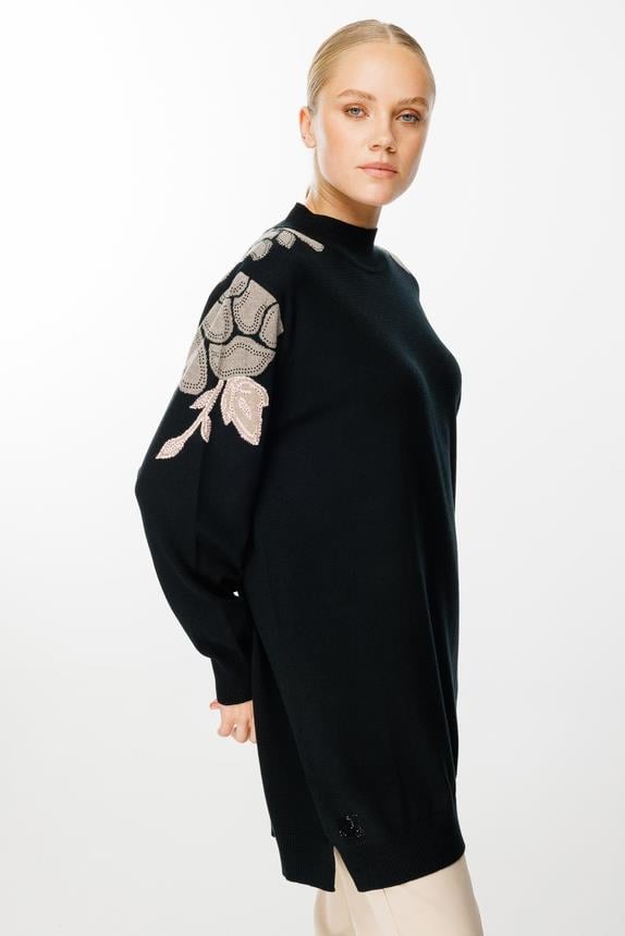 Ghisa Triko Tunik 4664 - SİYAH