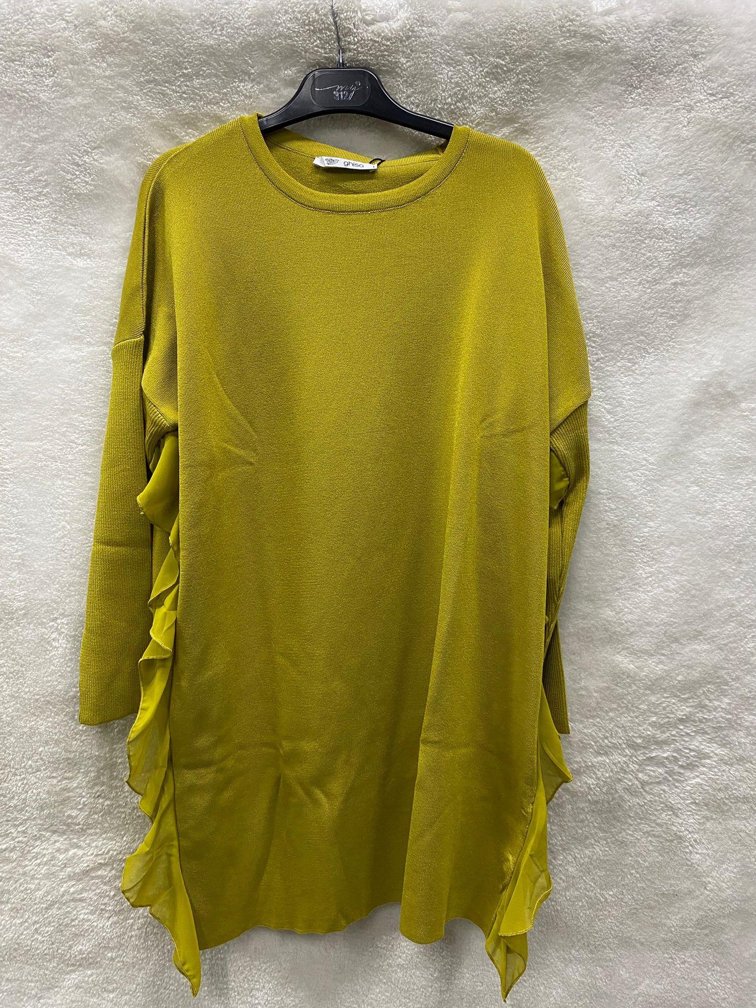 Ghisa Triko Tunik 4689 - ASİT YEŞİLİ