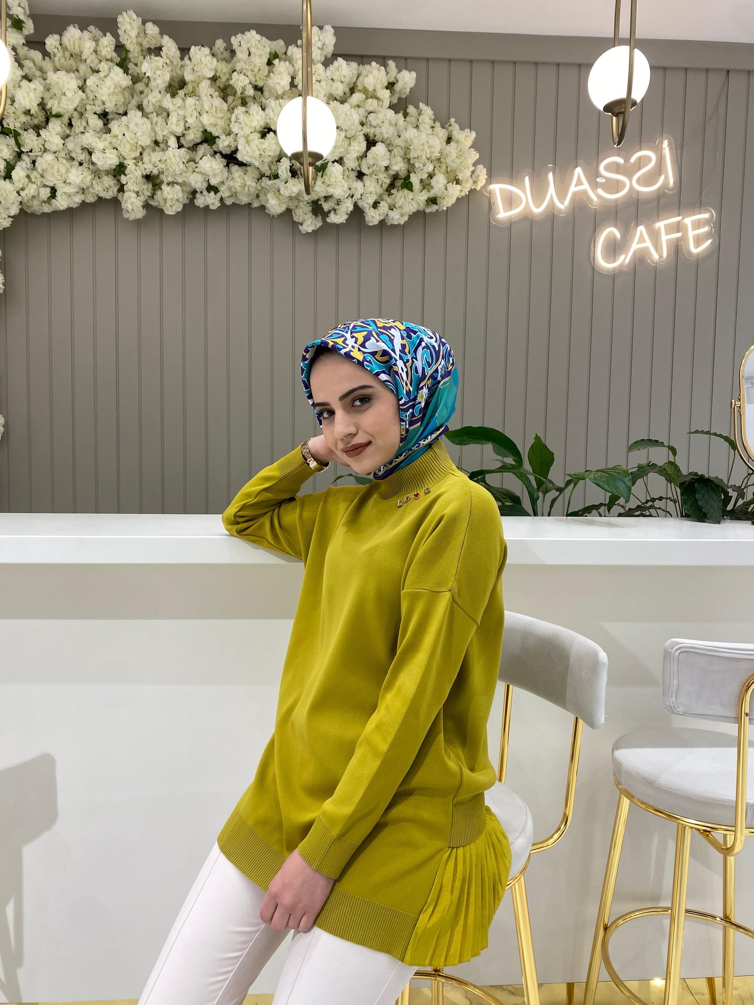 Ghisa Triko Tunik 4705 - ASİT YEŞİLİ