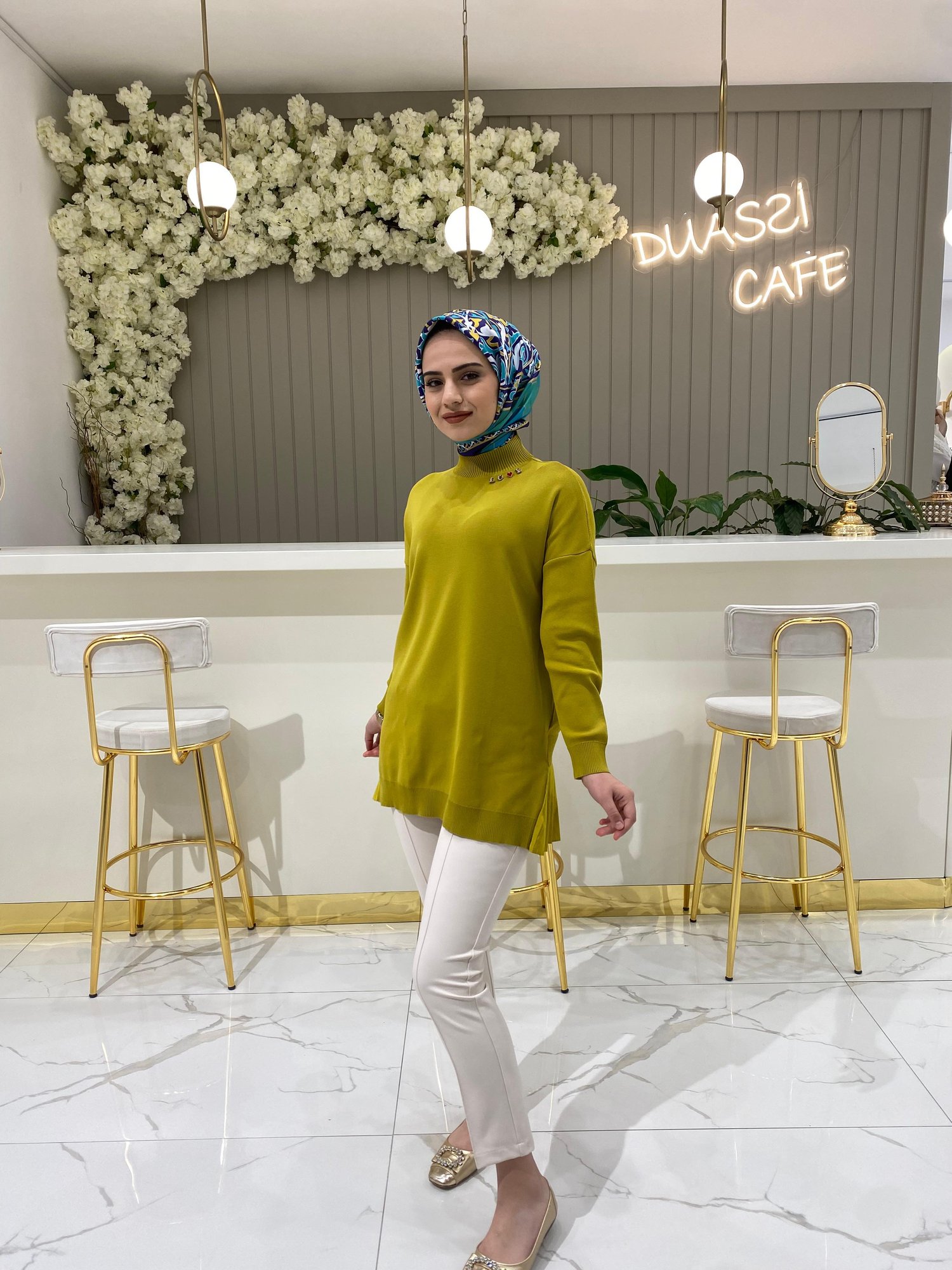 Ghisa Triko Tunik 4705 - ASİT YEŞİLİ