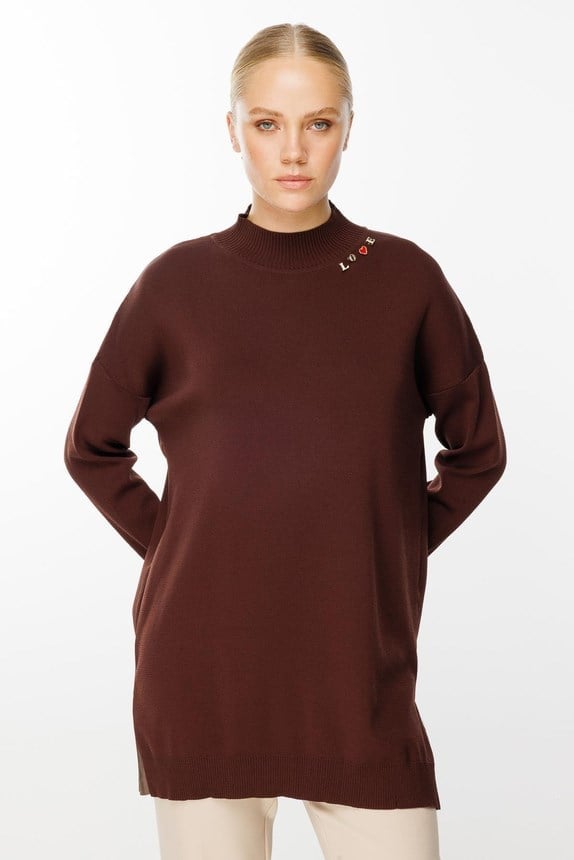 Ghisa Triko Tunik 4705 - KAHVE