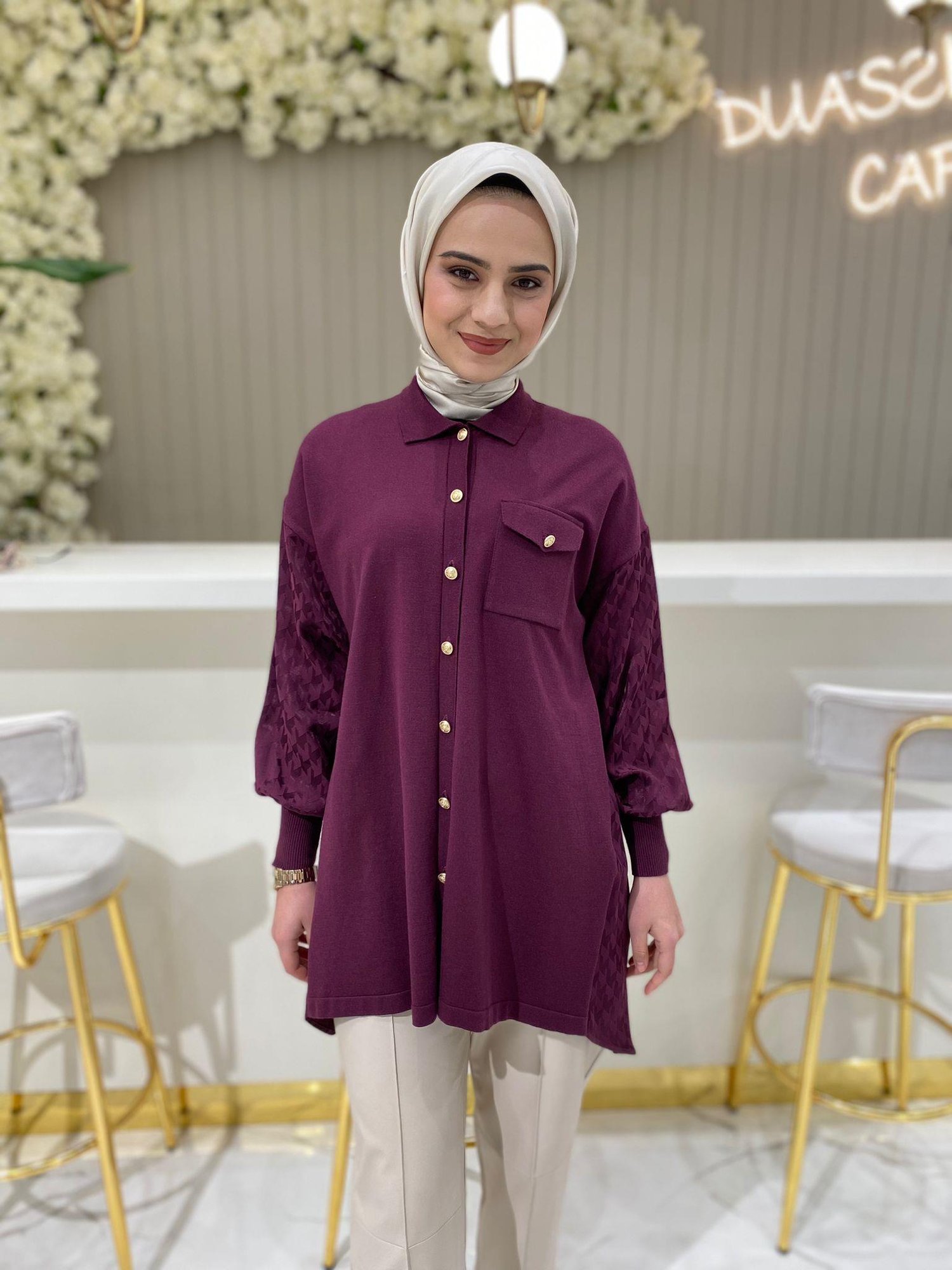 Ghisa Triko Tunik 4800 - BORDO