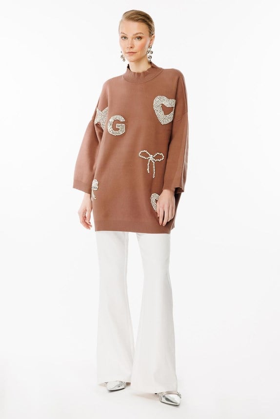 Ghisa Triko Tunik 4821 - KAHVE