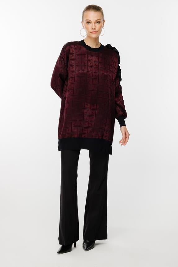 Ghisa Triko Tunik 4826 - BORDO