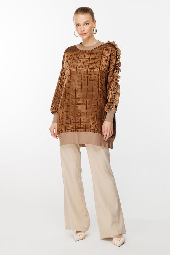 Ghisa Triko Tunik 4826 - KAHVE