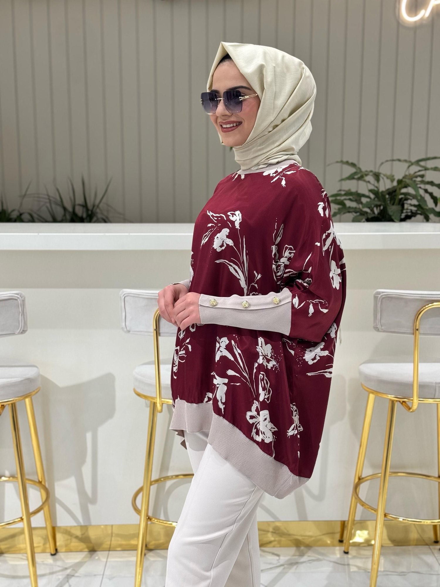 Ghisa Tunik 4016-K - BORDO