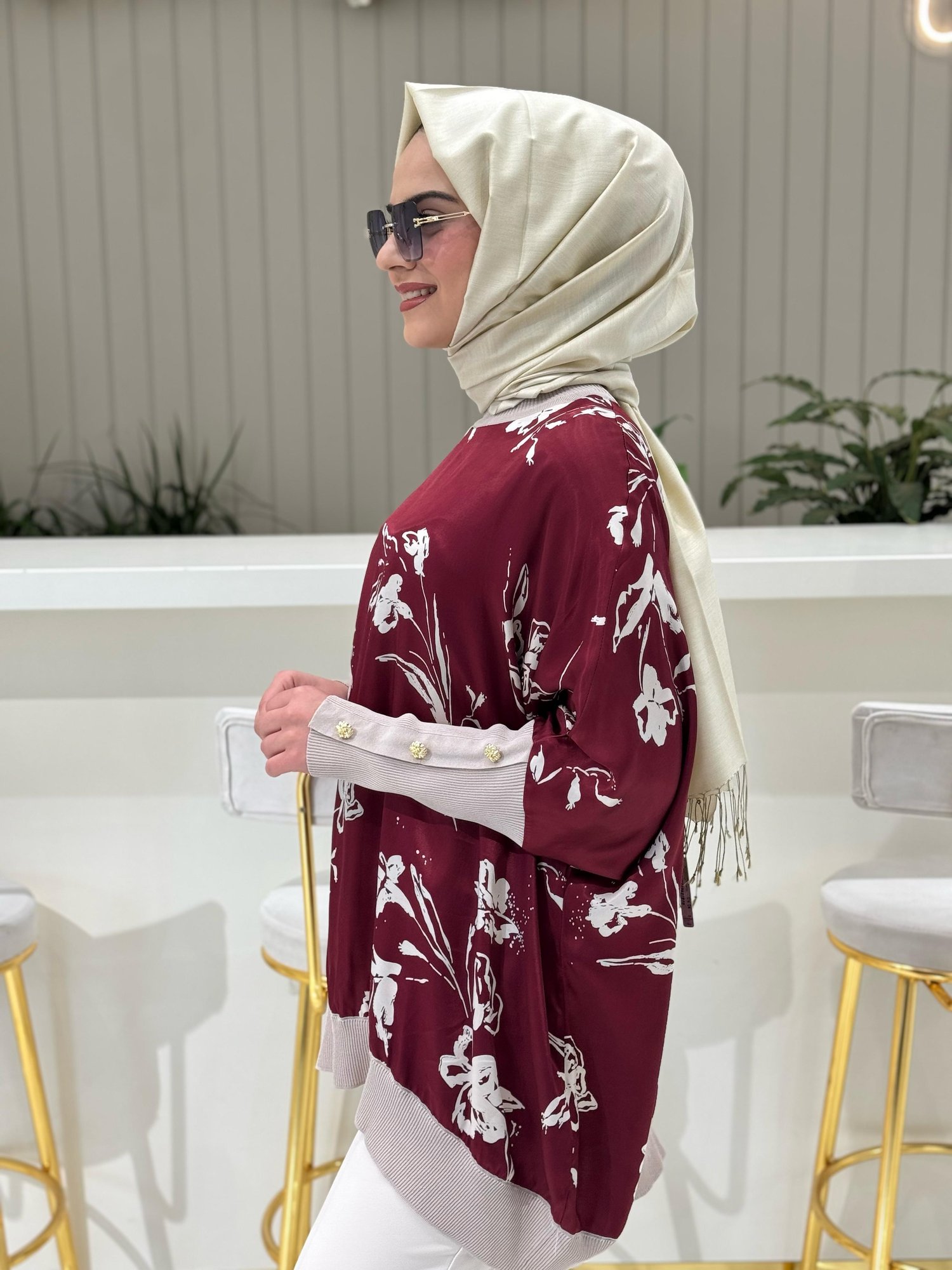 Ghisa Tunik 4016-K - BORDO