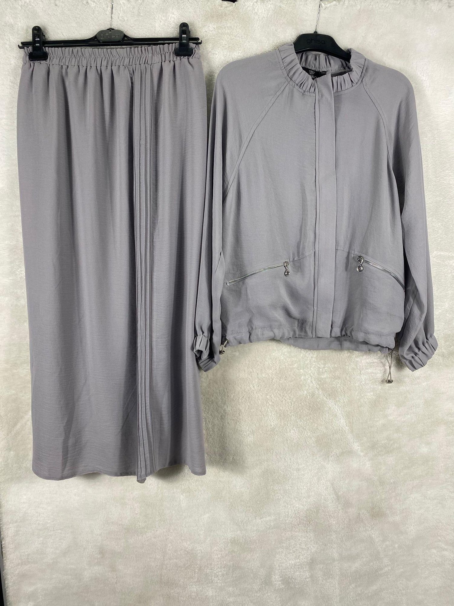 Ghisa Tunik Etek Takımı 3803 - GRİ