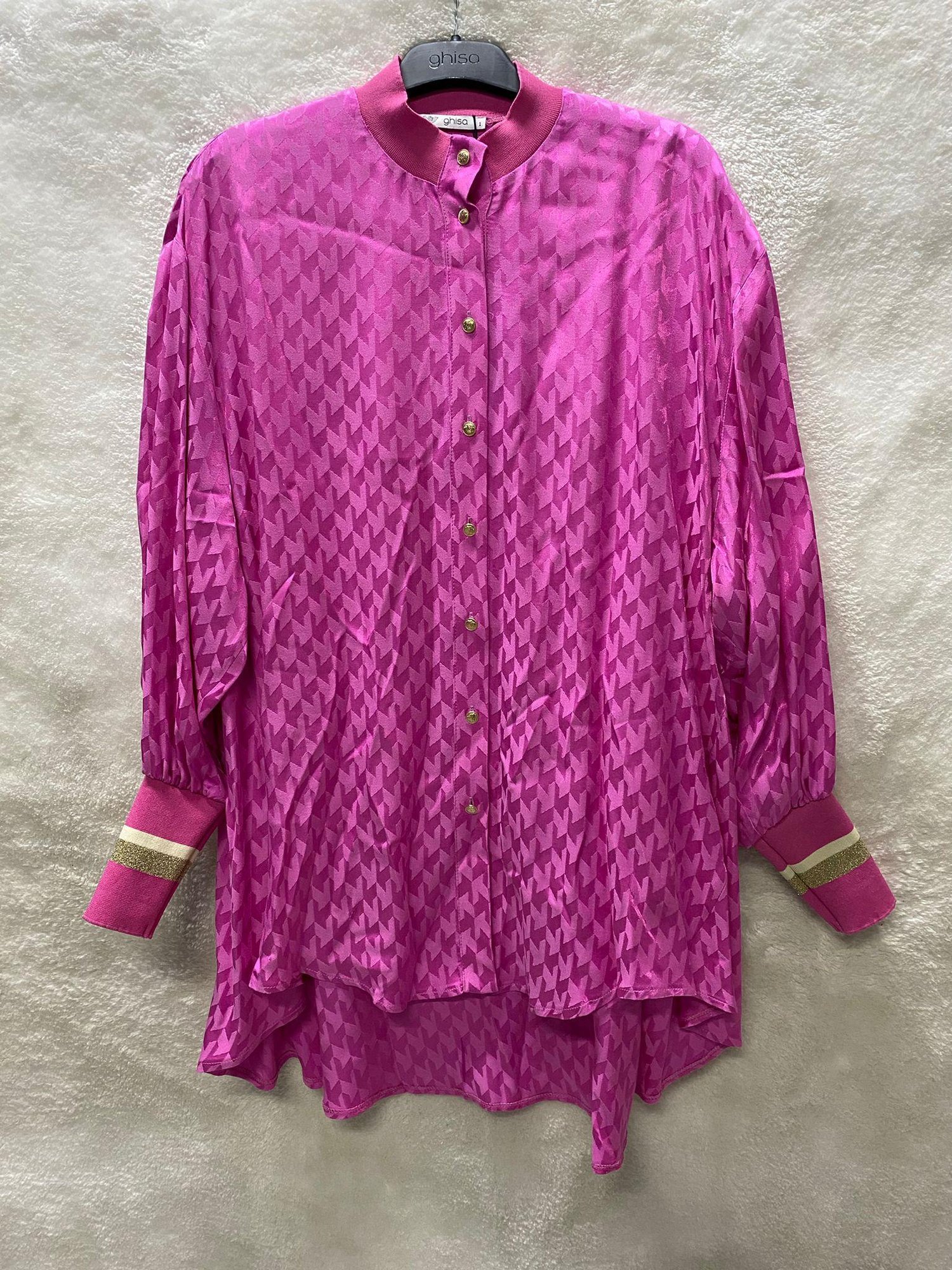 Ghisa Yakası Ribanalı Tunik 4511 - PEMBE