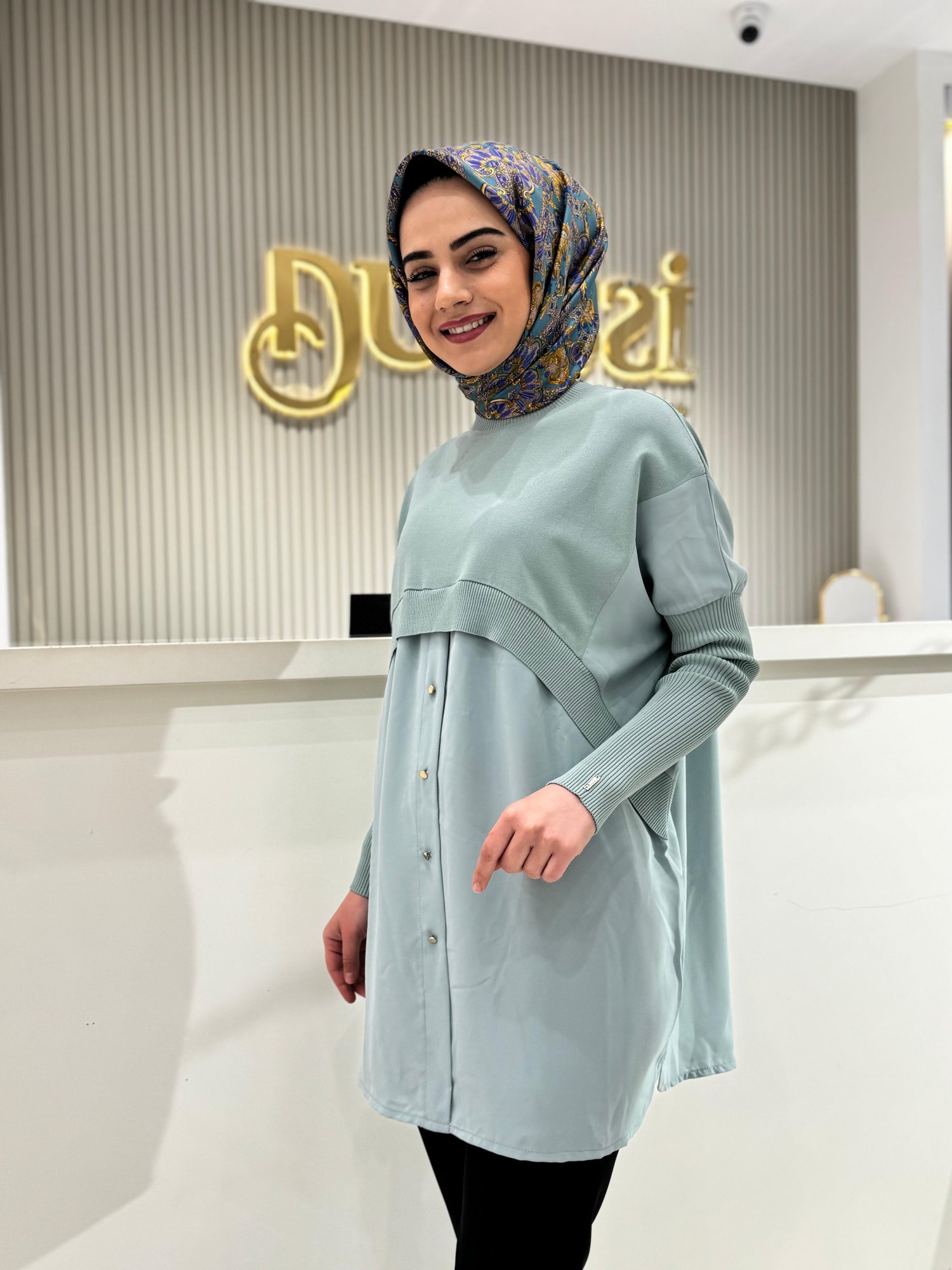 Gömlek Tunik 6883-MİNT - MİNT