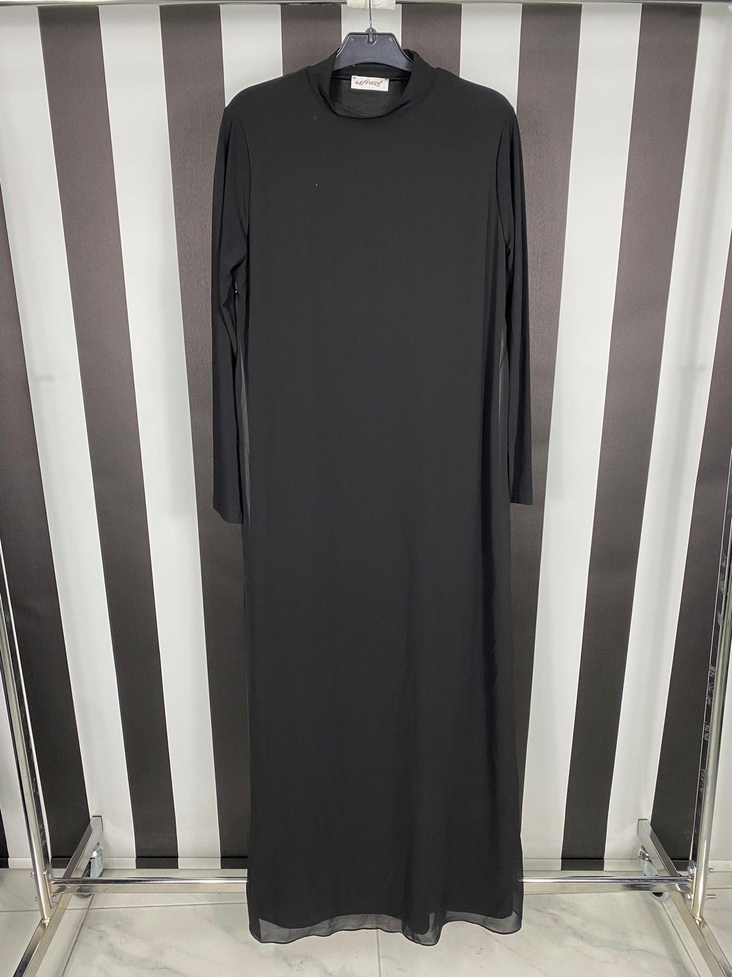 İçlik Elbise 875 - SİYAH