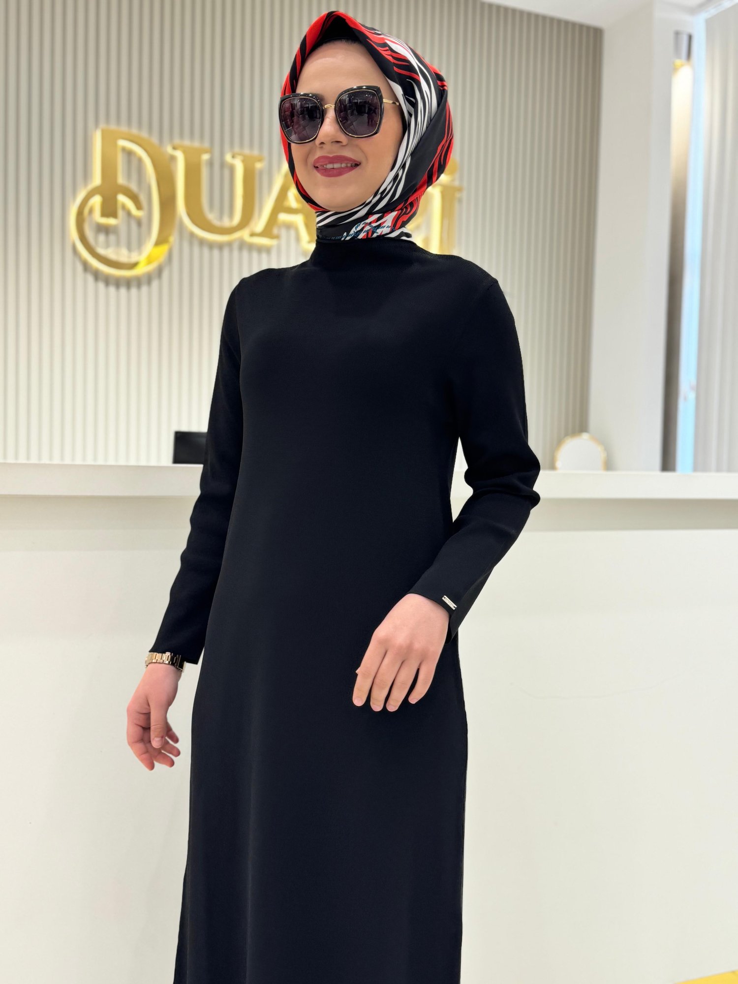 İnvee 7055 Elbise  - SİYAH