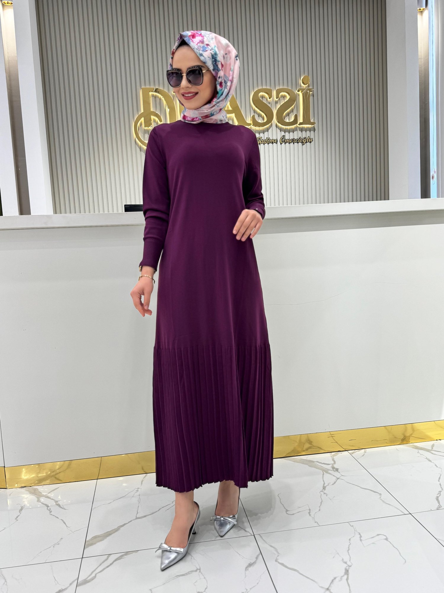 İnvee 7098 Elbise  - MÜRDÜM