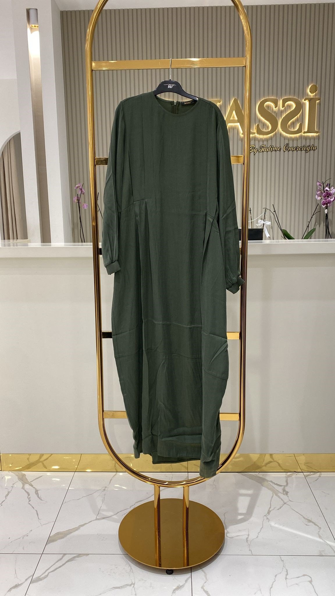 İnvee Tasarım Elbise 7013 - HAKİ