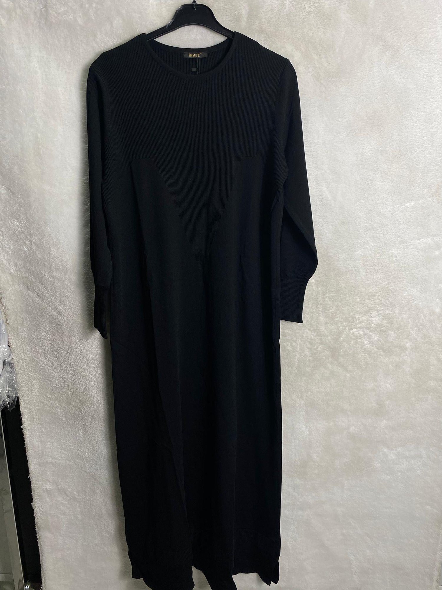 İnvee Triko Elbise 6931 - SİYAH