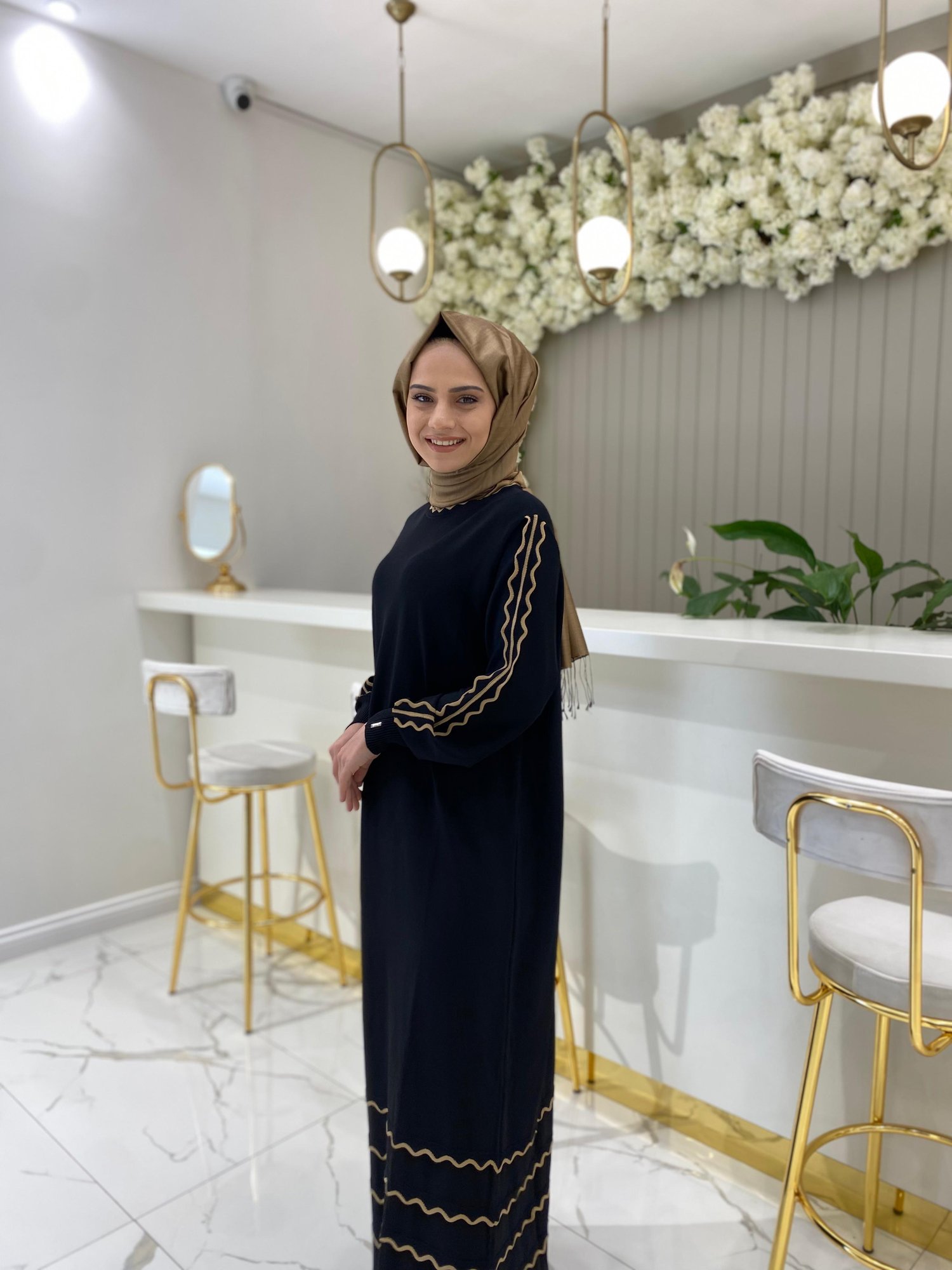 İnvee Triko Elbise 7030 - SİYAH
