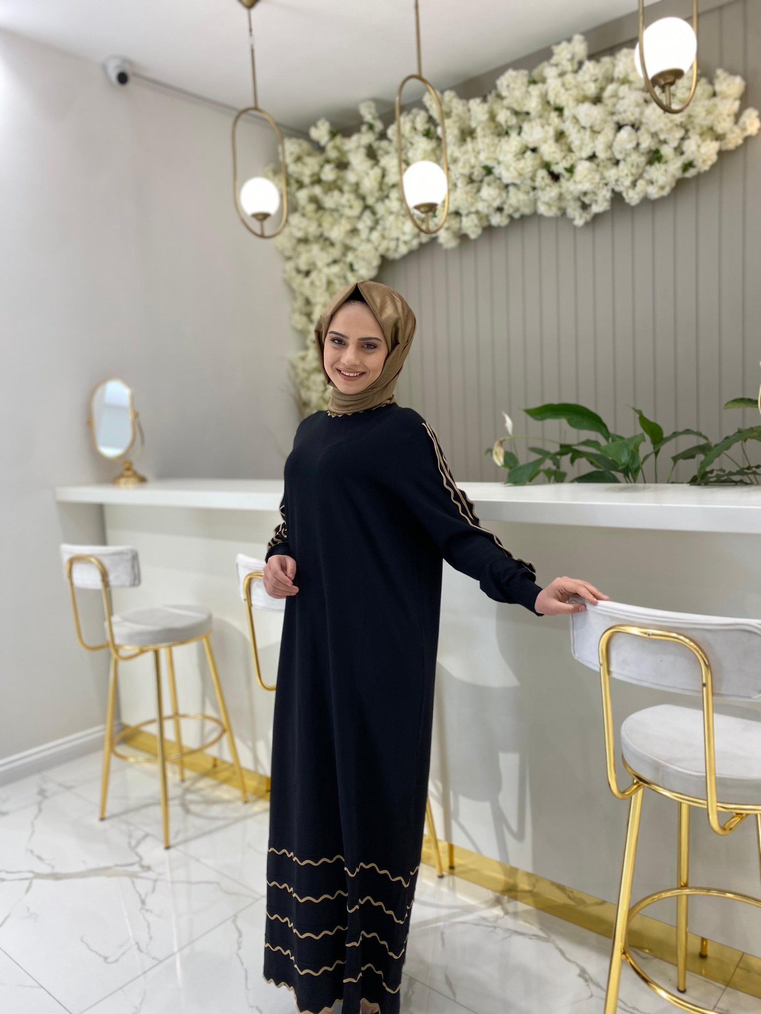 İnvee Triko Elbise 7030 - SİYAH