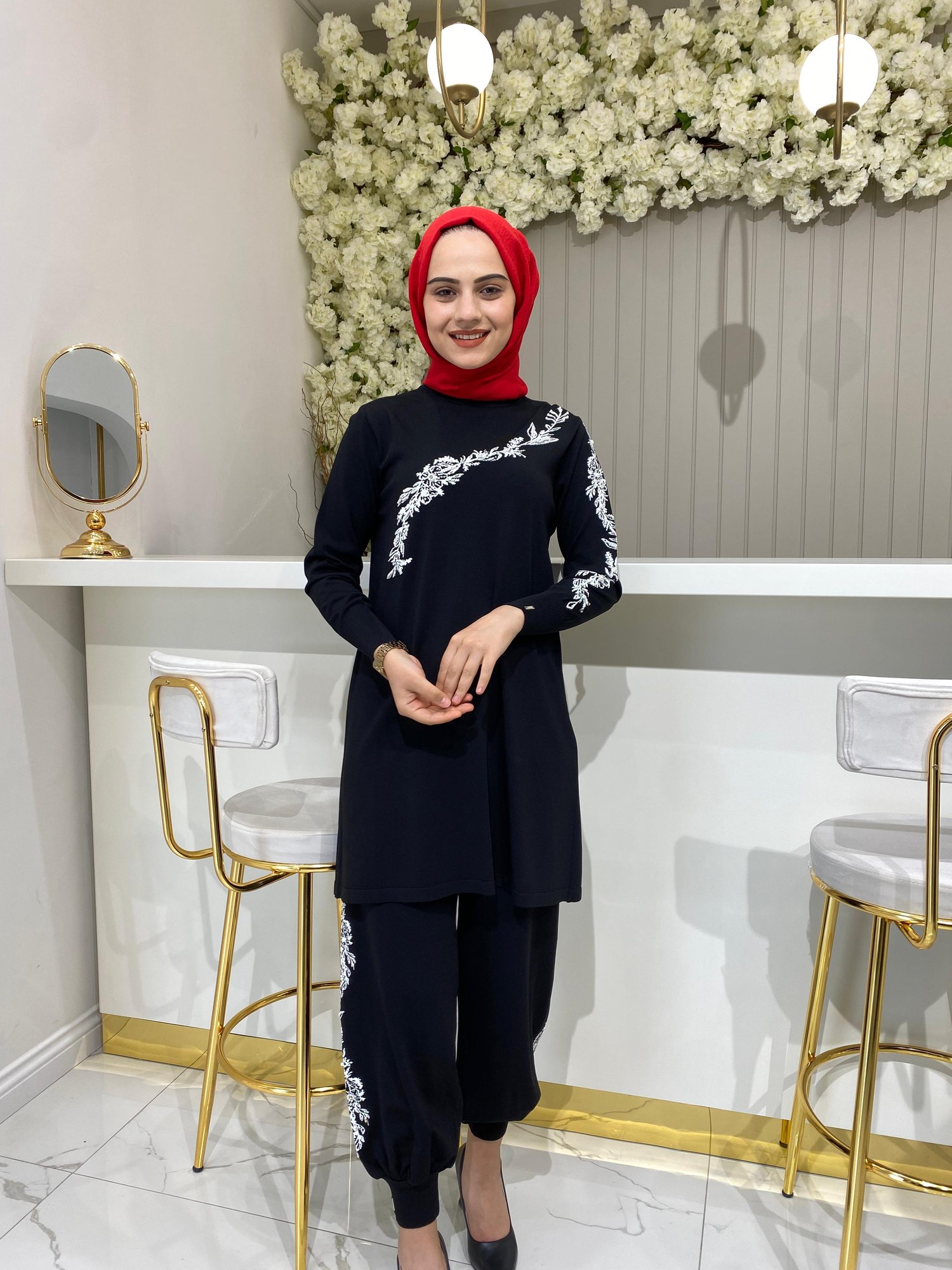 İnvee Tunik Pantolon Takımı 6849 - SİYAH