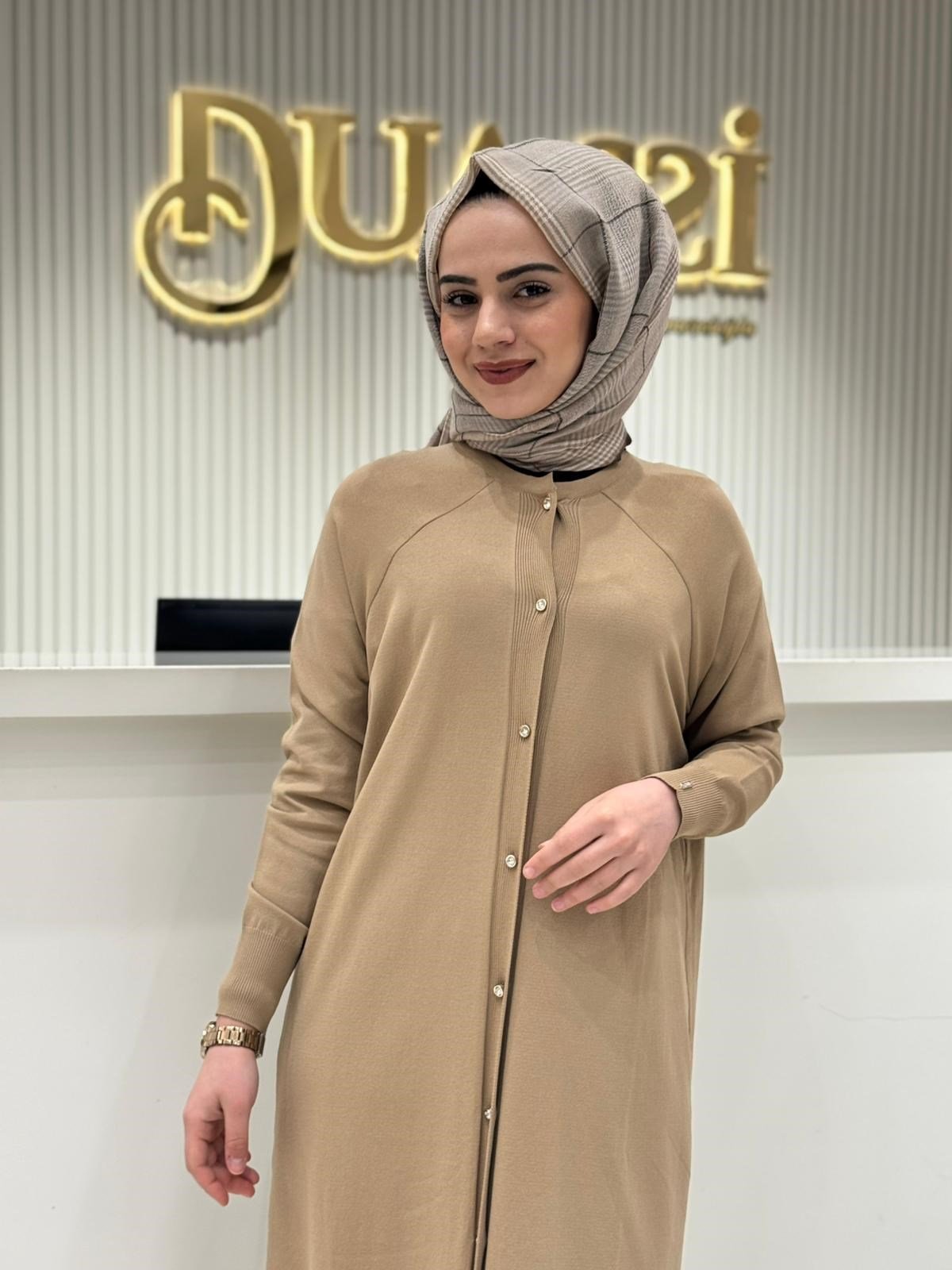 İnvee Yusufcuk Detaylı Hırka 6898 - CAMEL