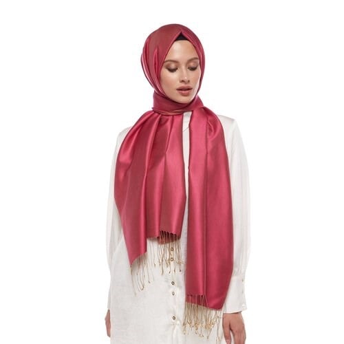 İpekevi Sakura Düz İpek Şal 2911 - PEMBE