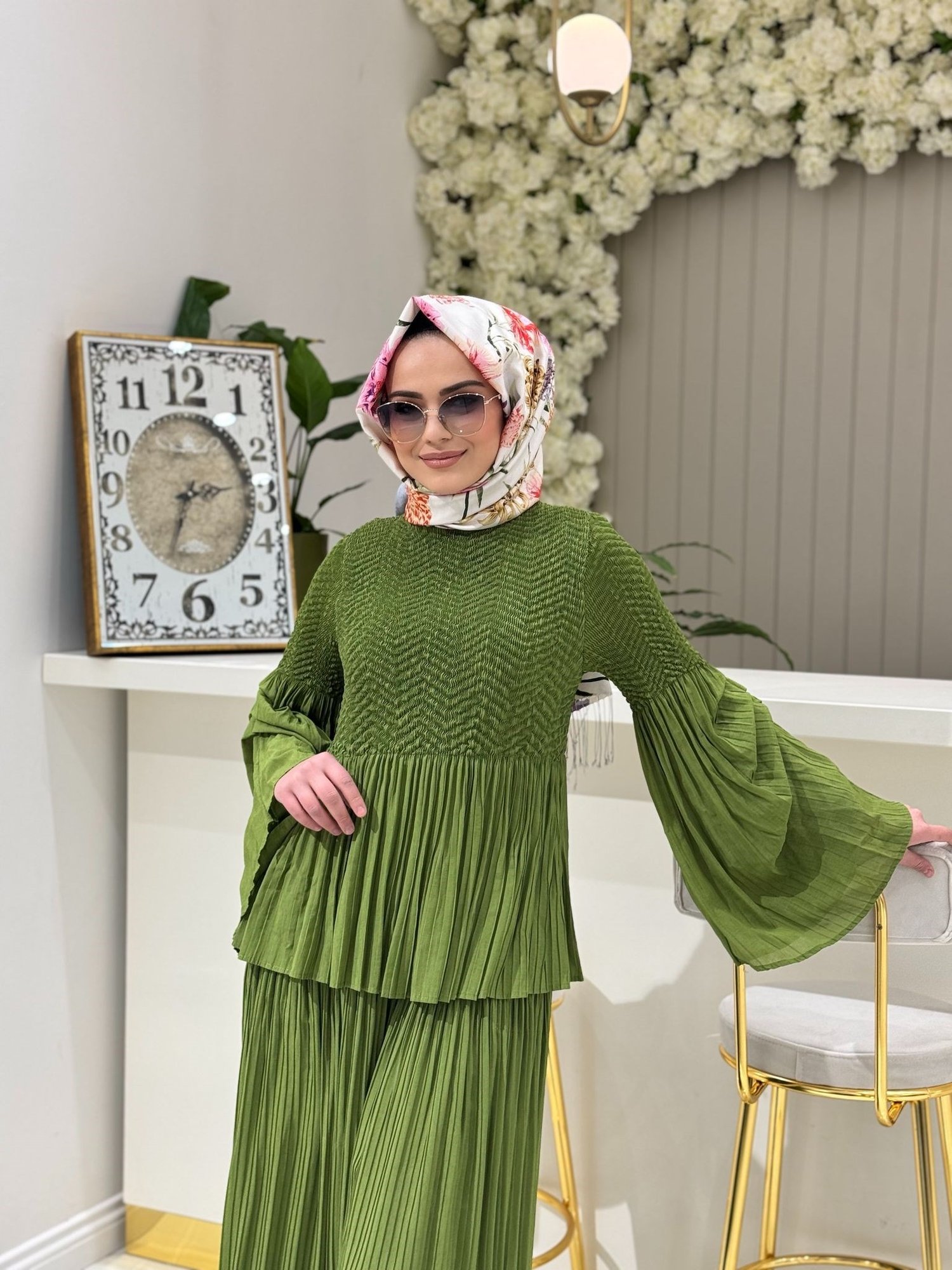 İthal Şık Takım 25S3033  - YEŞİL