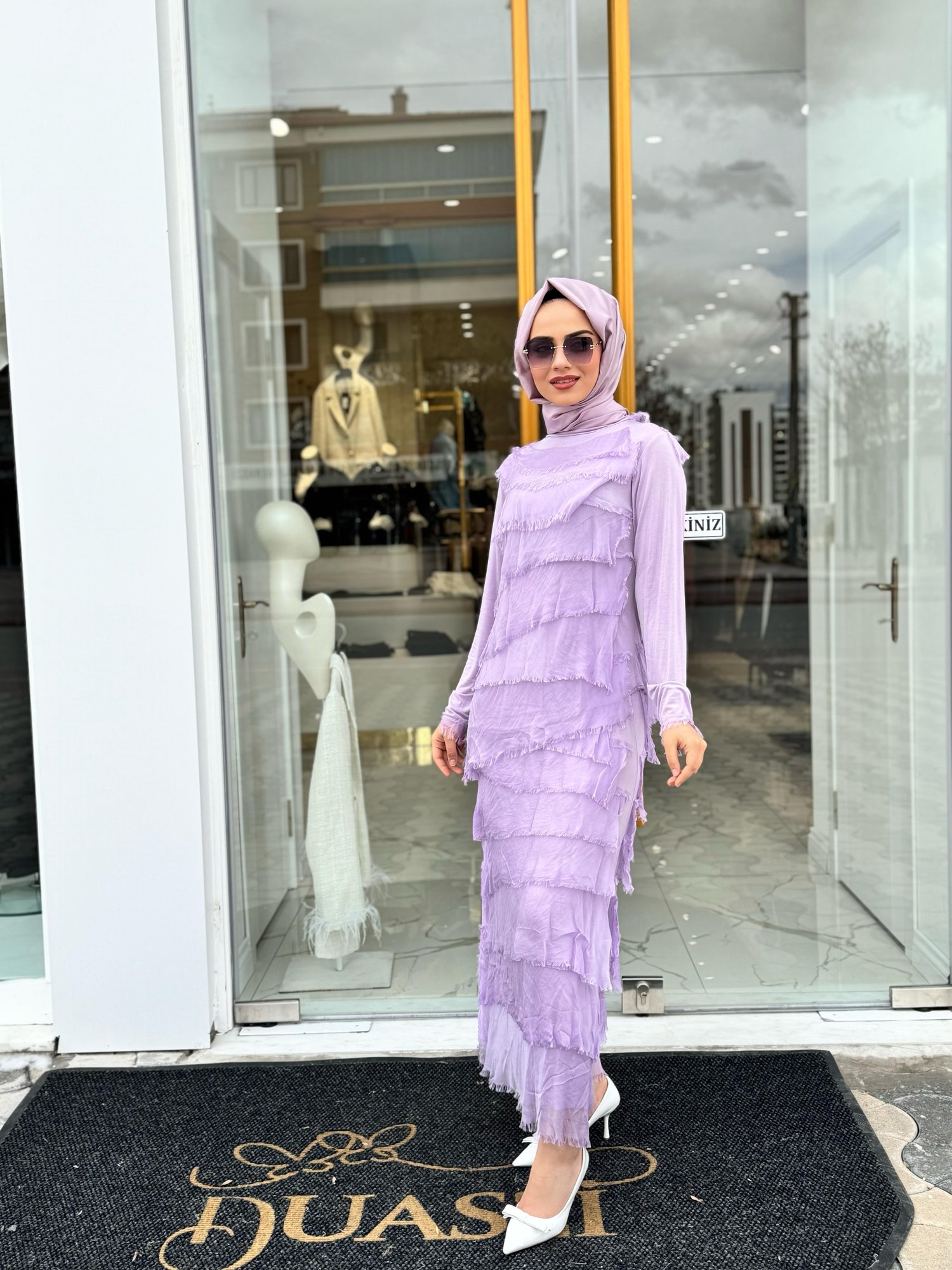 Jade Etekli Takım 3010-L - lila