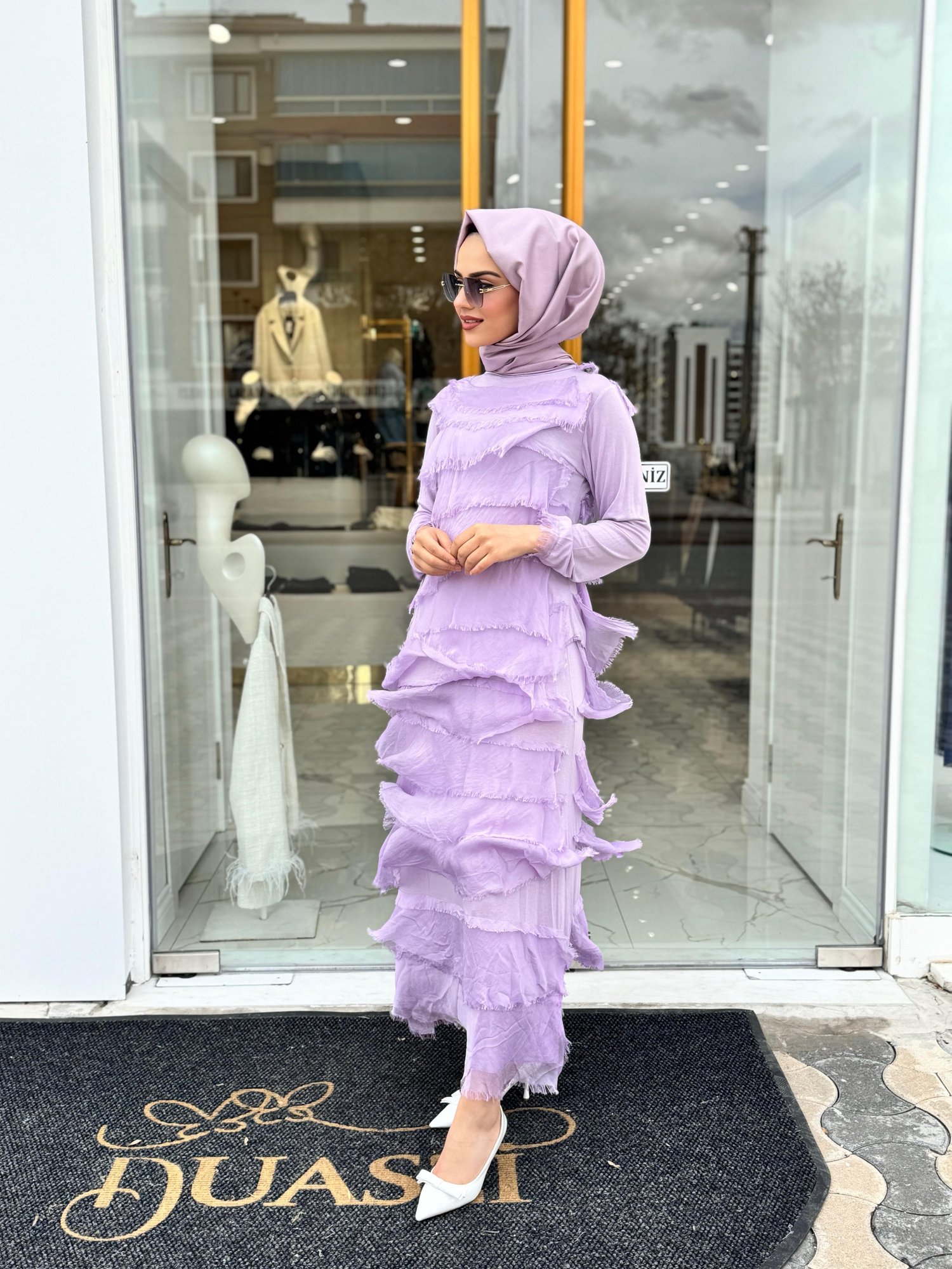 Jade Etekli Takım 3010-L - lila