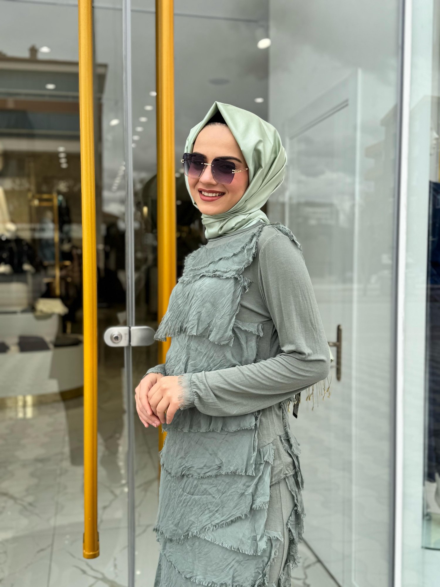 Jade Etekli Takım 3010-Y - YEŞİL