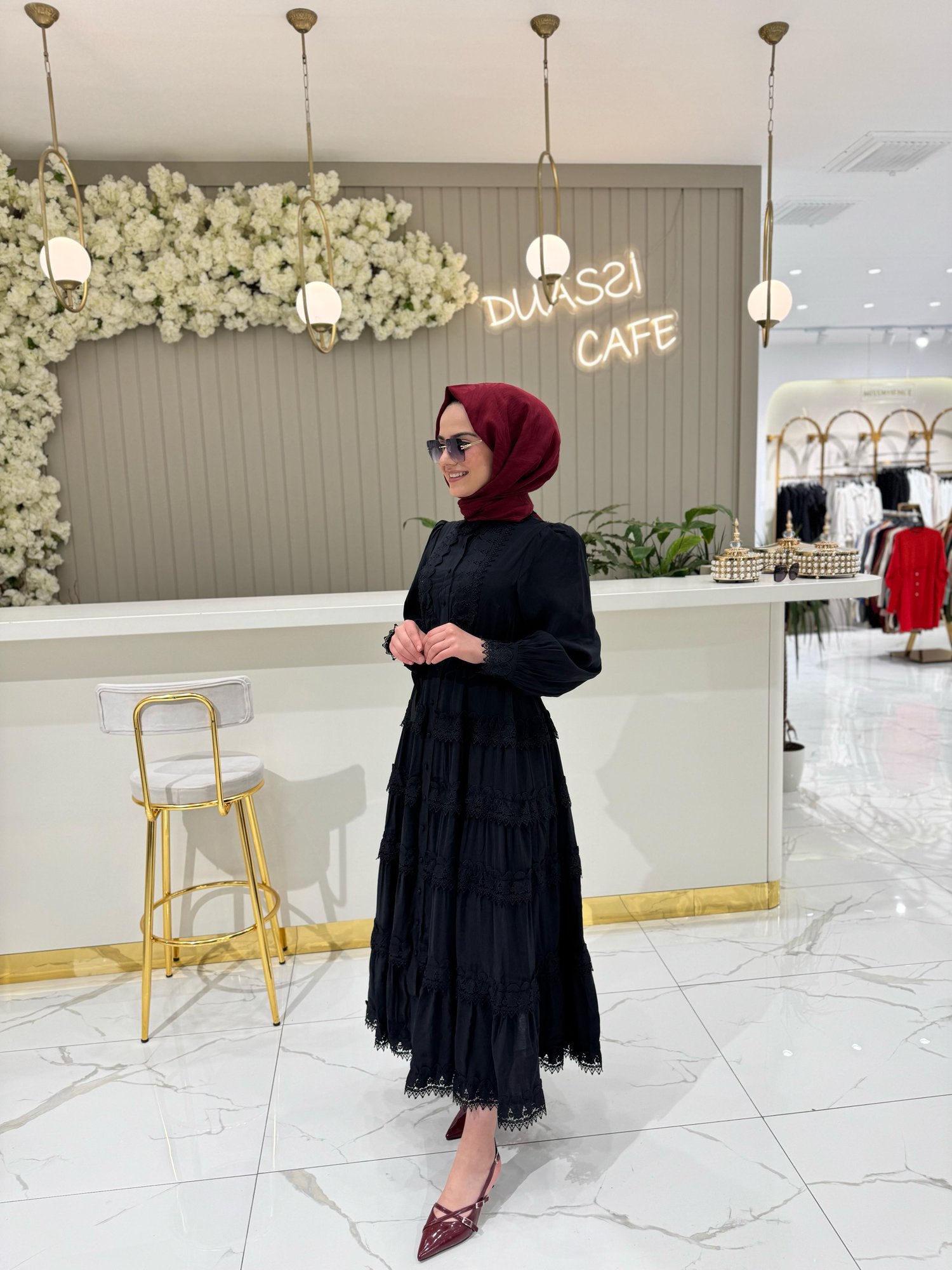 Kaia Elbise 3056-S - SİYAH