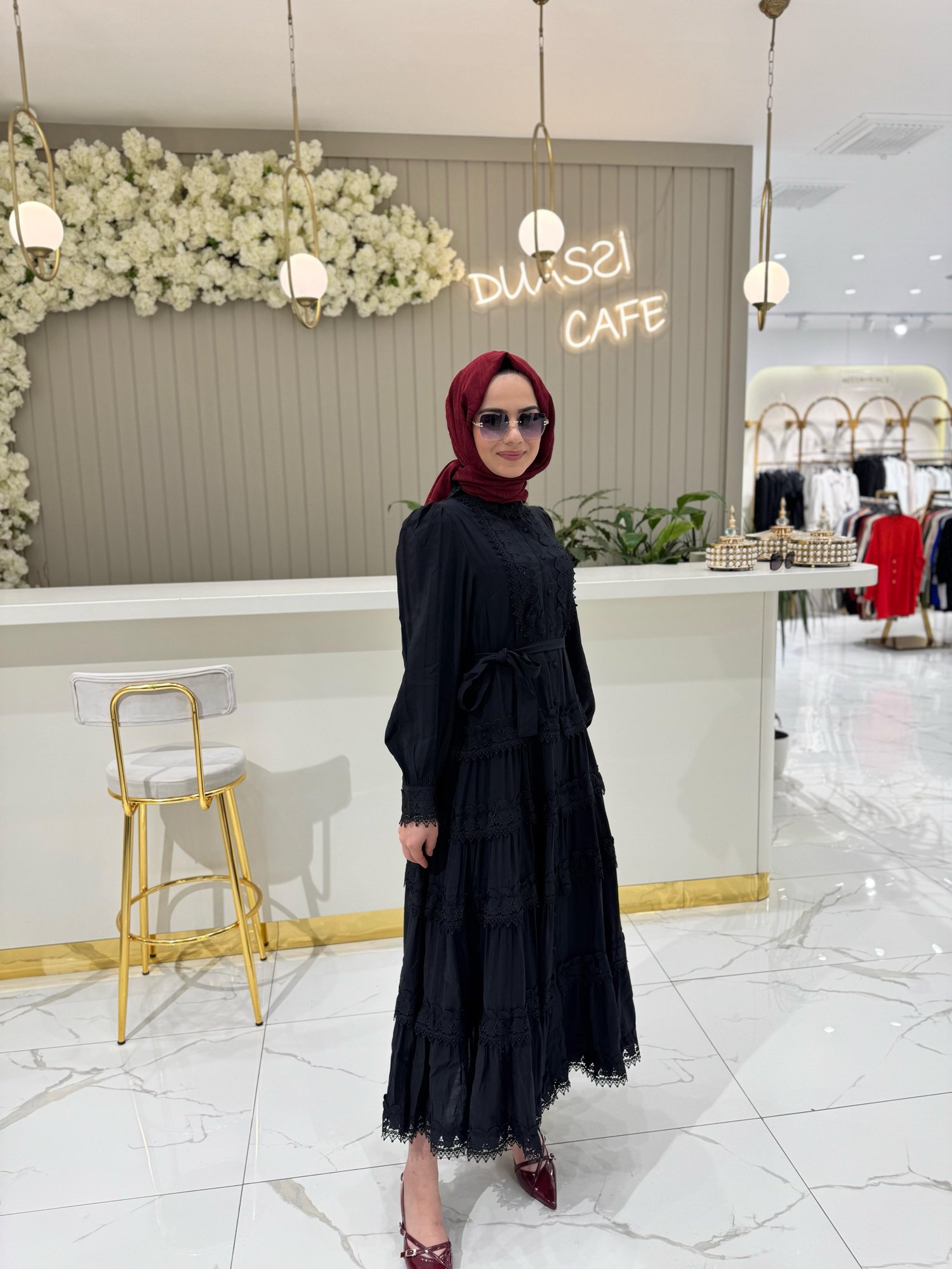 Kaia Elbise 3056-S - SİYAH