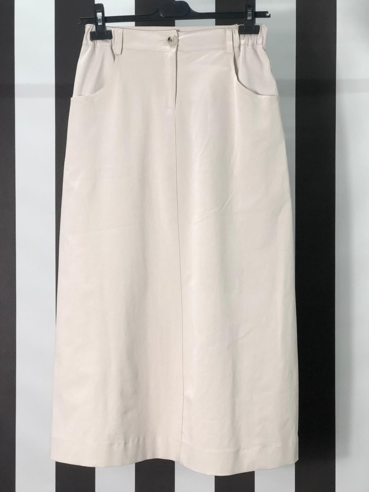Kanvas Yanları Lastikli Etek 5431 - TAŞ