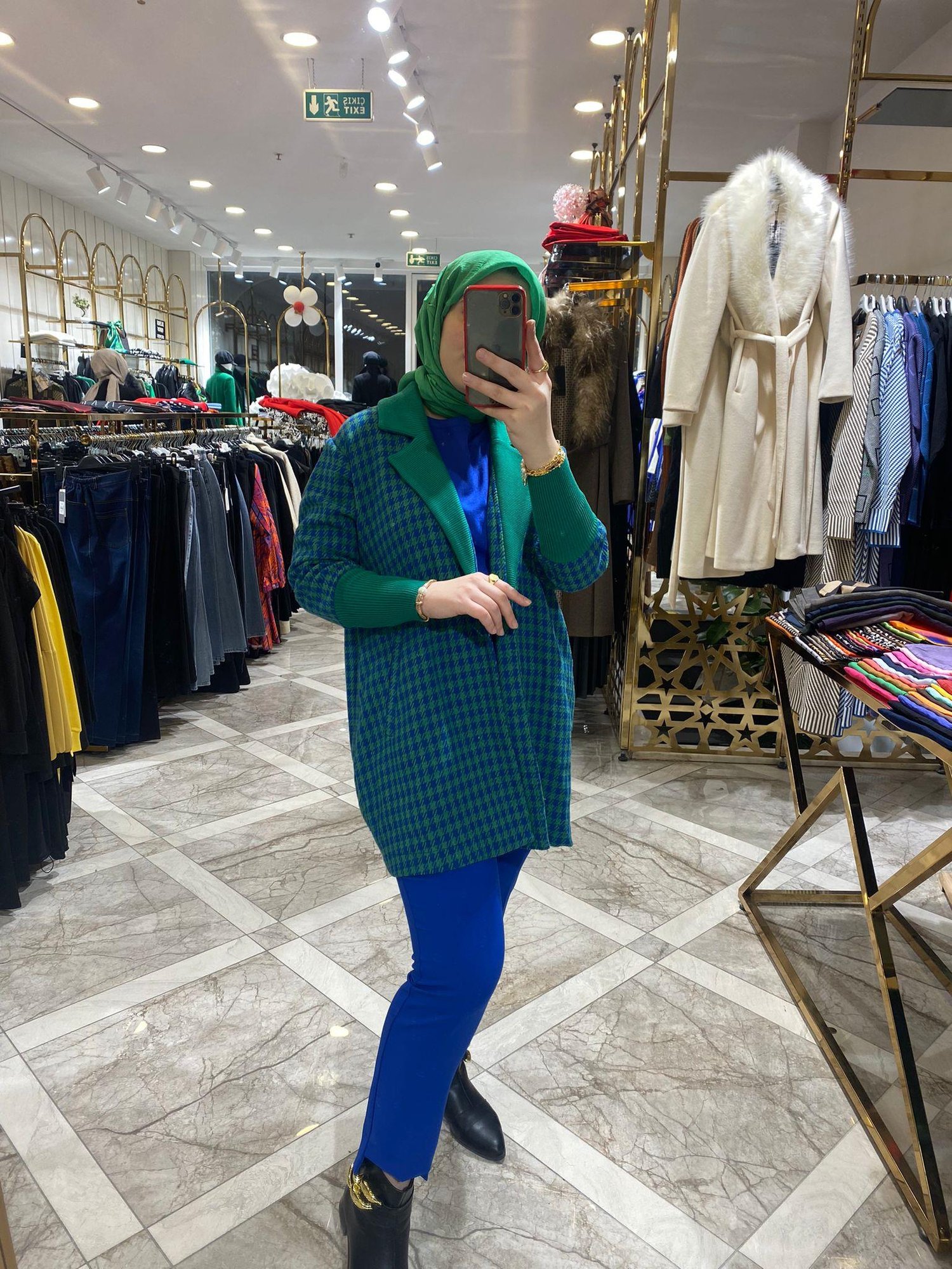 Kazayağı Ceket 3460 - YEŞİL