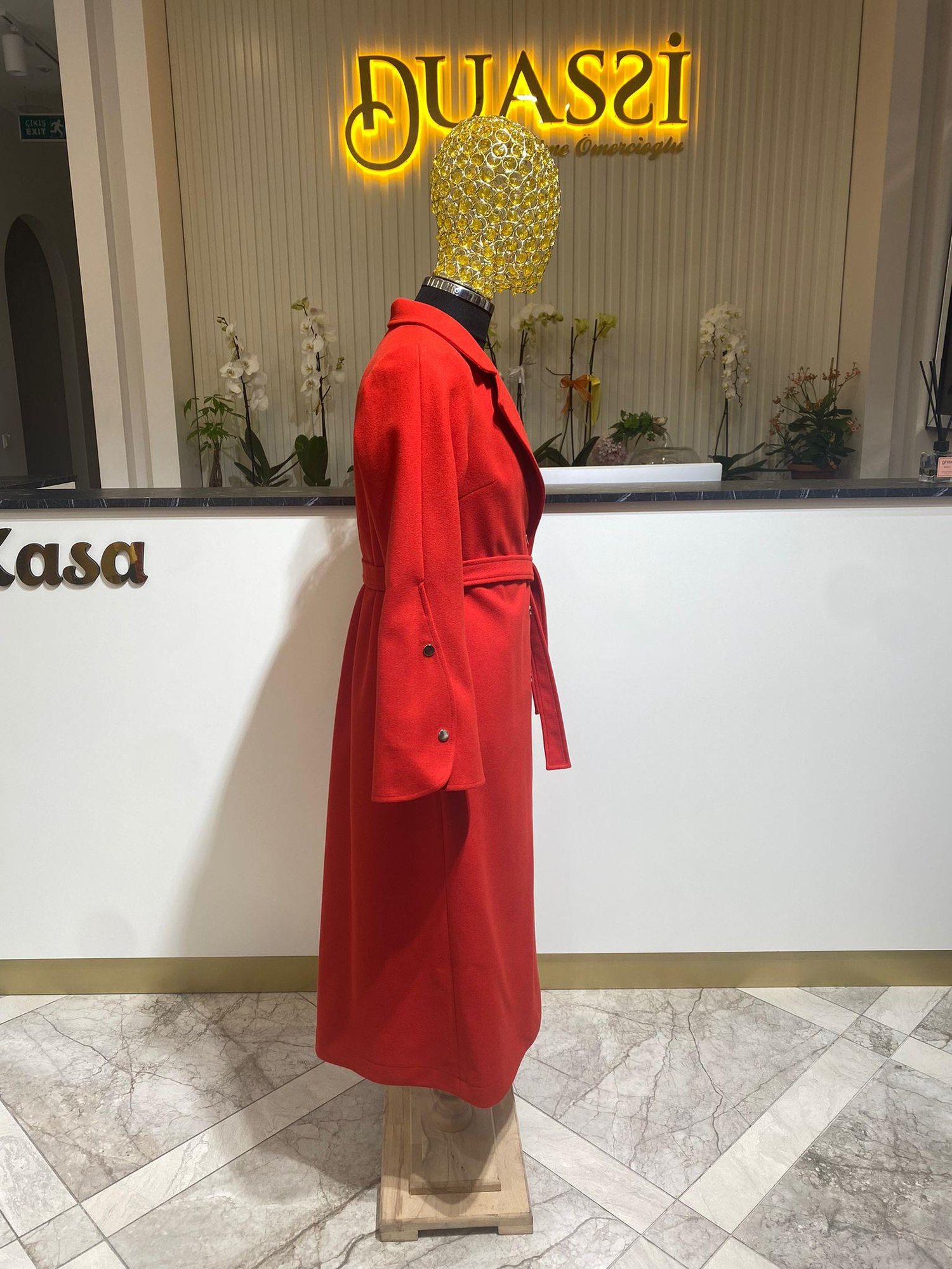 Kol Düğme Detay Kaşe 5004 - Kırmızı