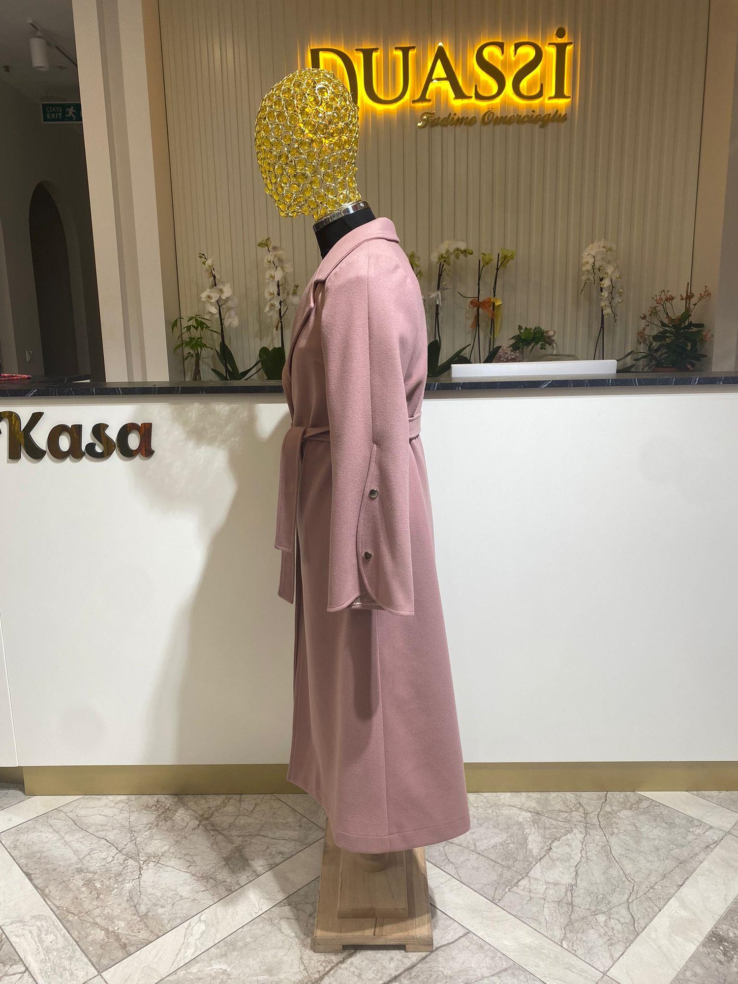 Kol Düğme Detay Kaşe 5004 - Pudra
