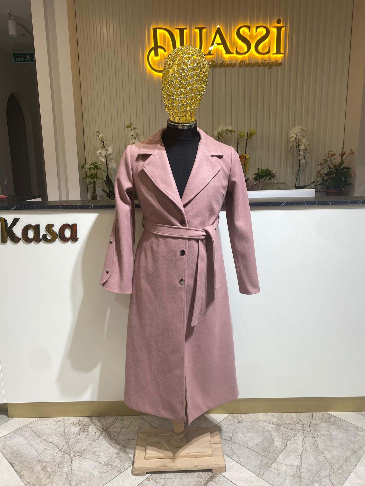 Kol Düğme Detay Kaşe 5004 - Pudra