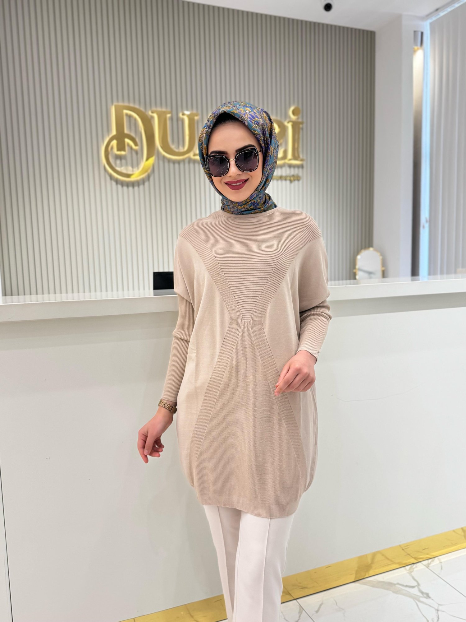 Kum Saati Yürütmeli Triko 6923-F - FONDOTEN