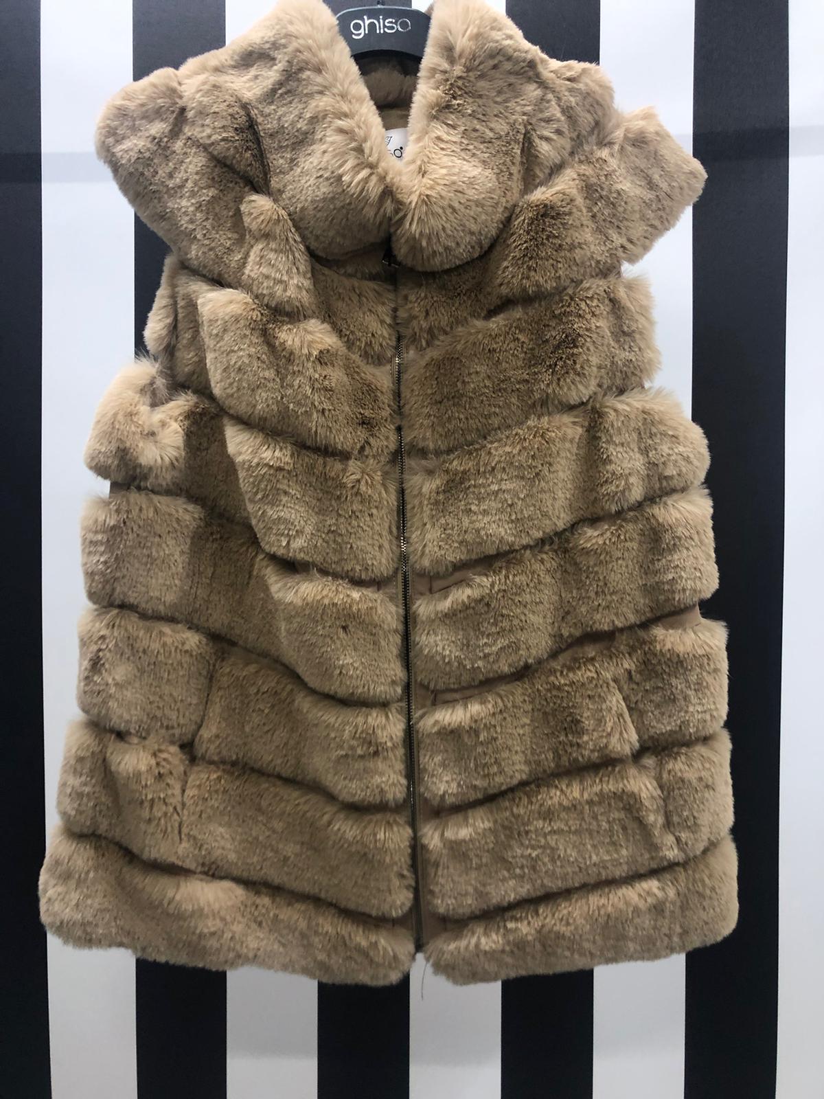 Kürk Yelek 3502 - CAMEL