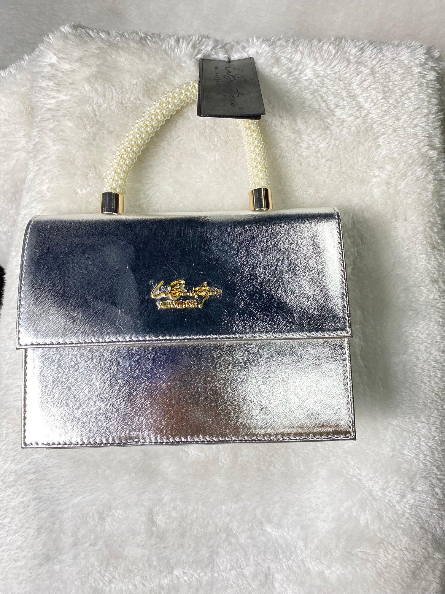 La Boutique İncili Çanta 7134 - GRİ