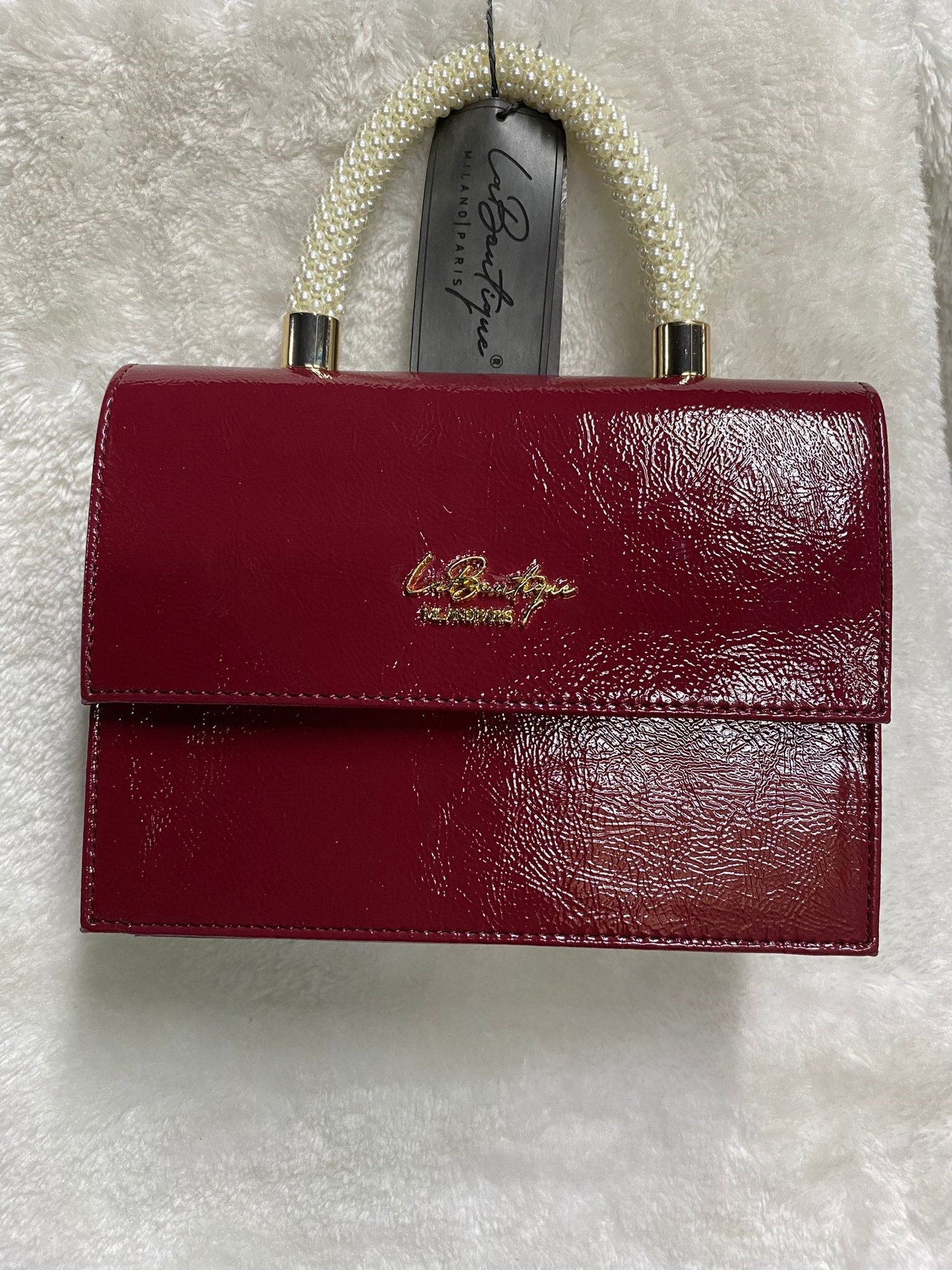 La Boutique İncili Çanta 7134 - Kırmızı