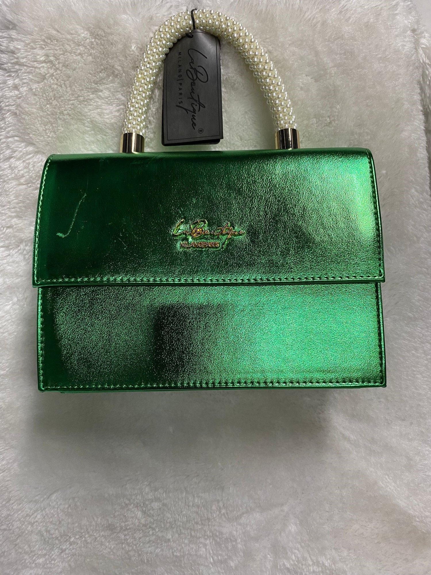 La Boutique İncili Çanta 7134 - YEŞİL