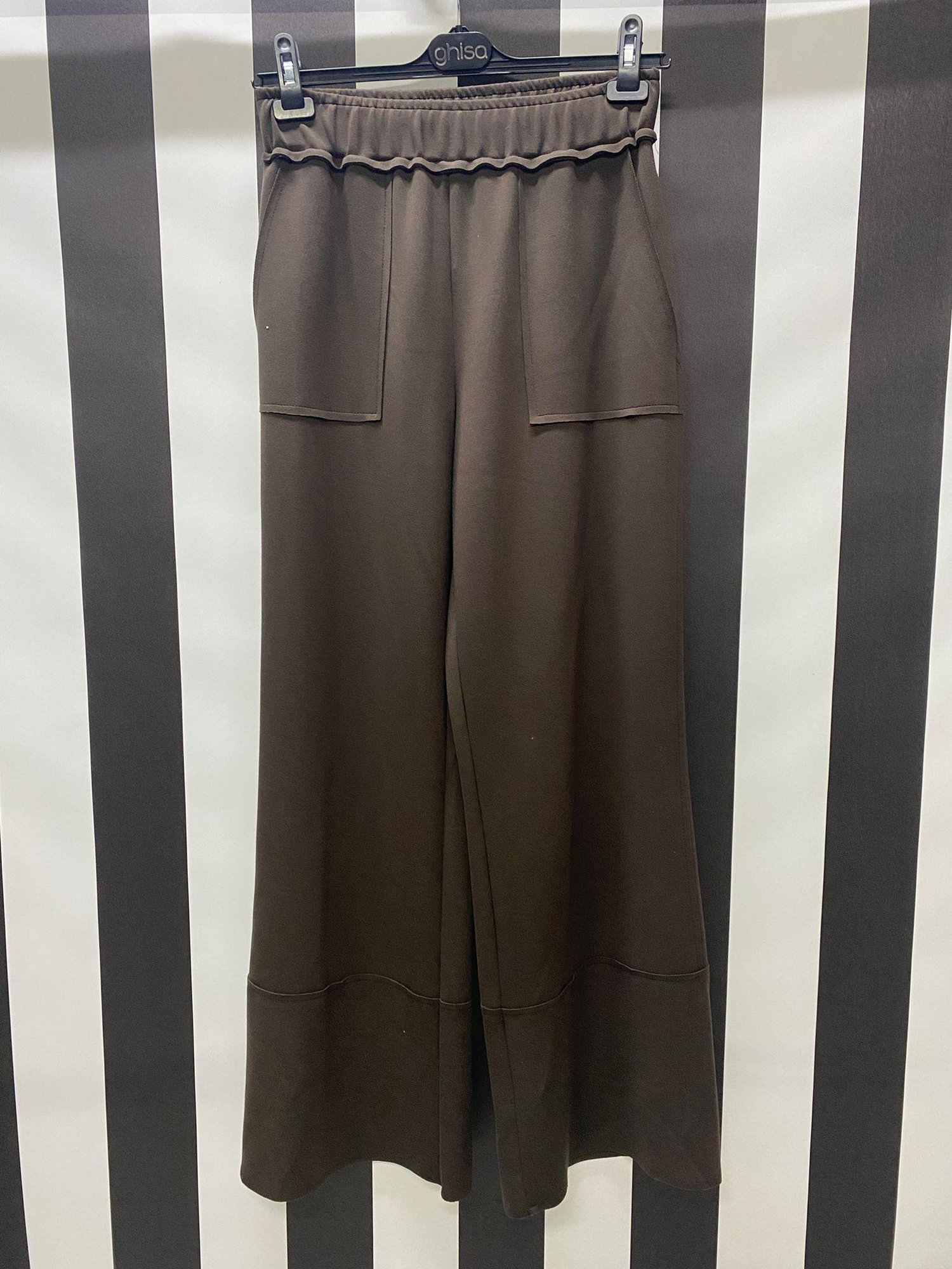 Lastikli Pantolon 8039 - KAHVE
