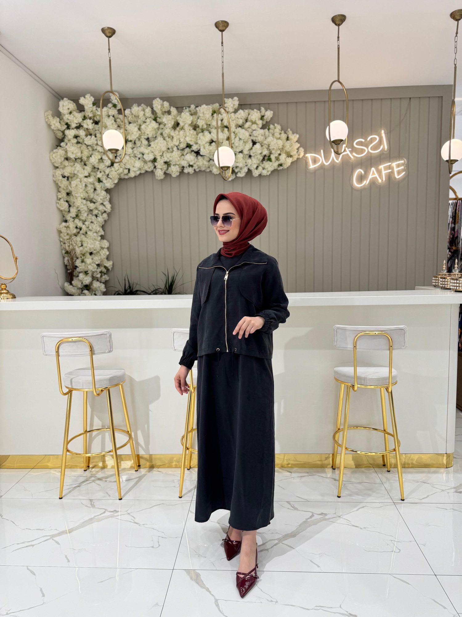Lisa 5096 Elbise  - SİYAH