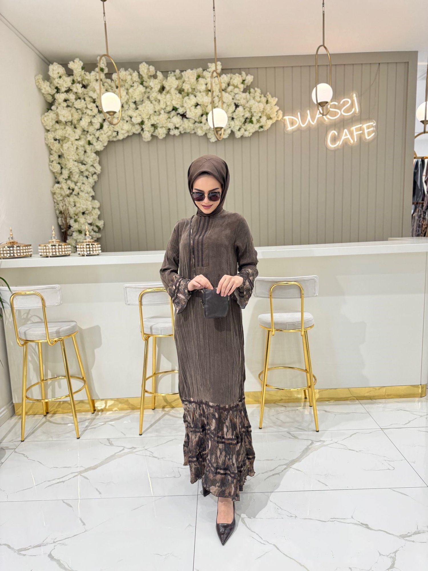 Lissmore 6082 Elbise  - KAHVE