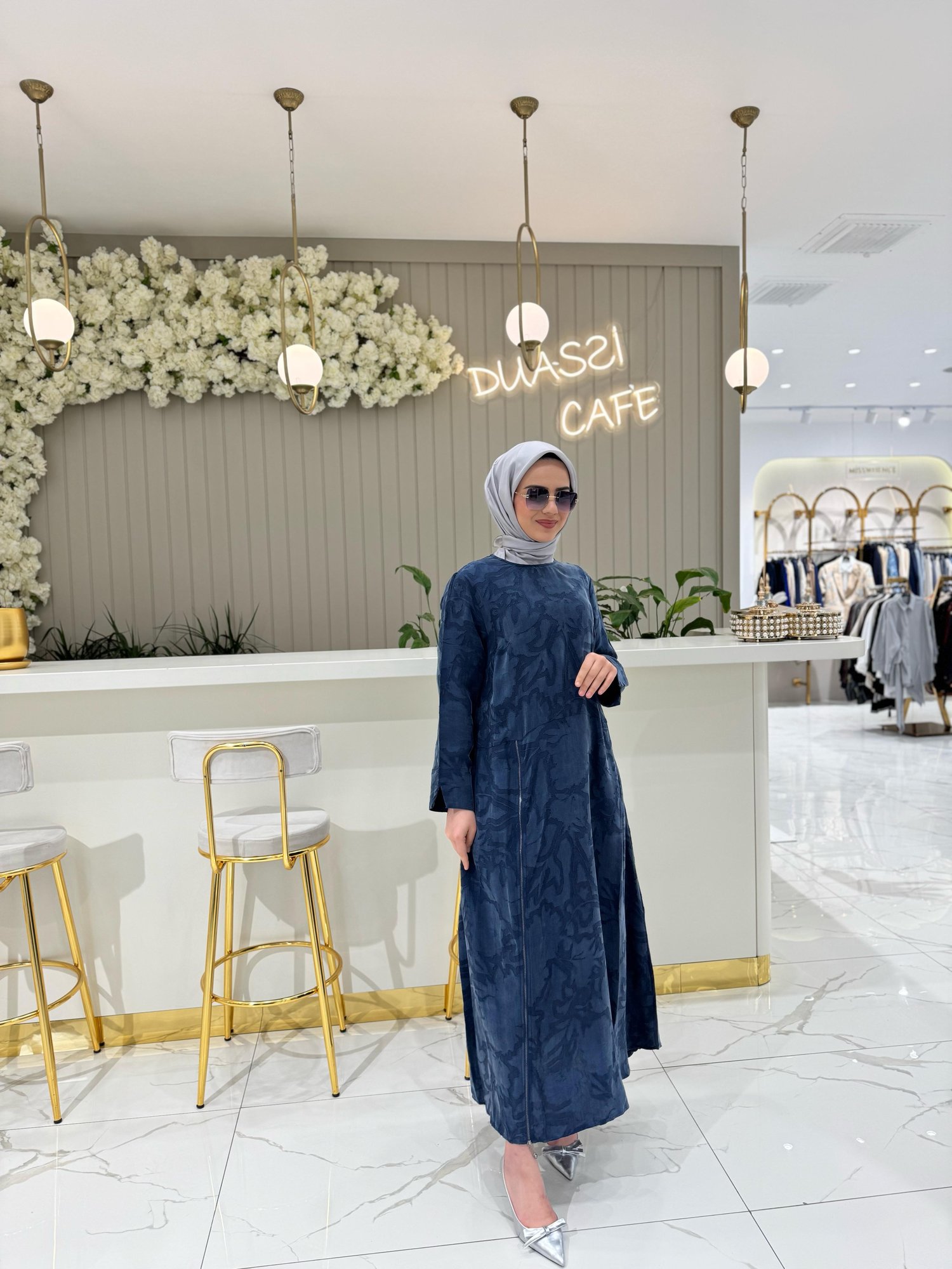 Lissmore İpek Elbise 5768 - MAVİ