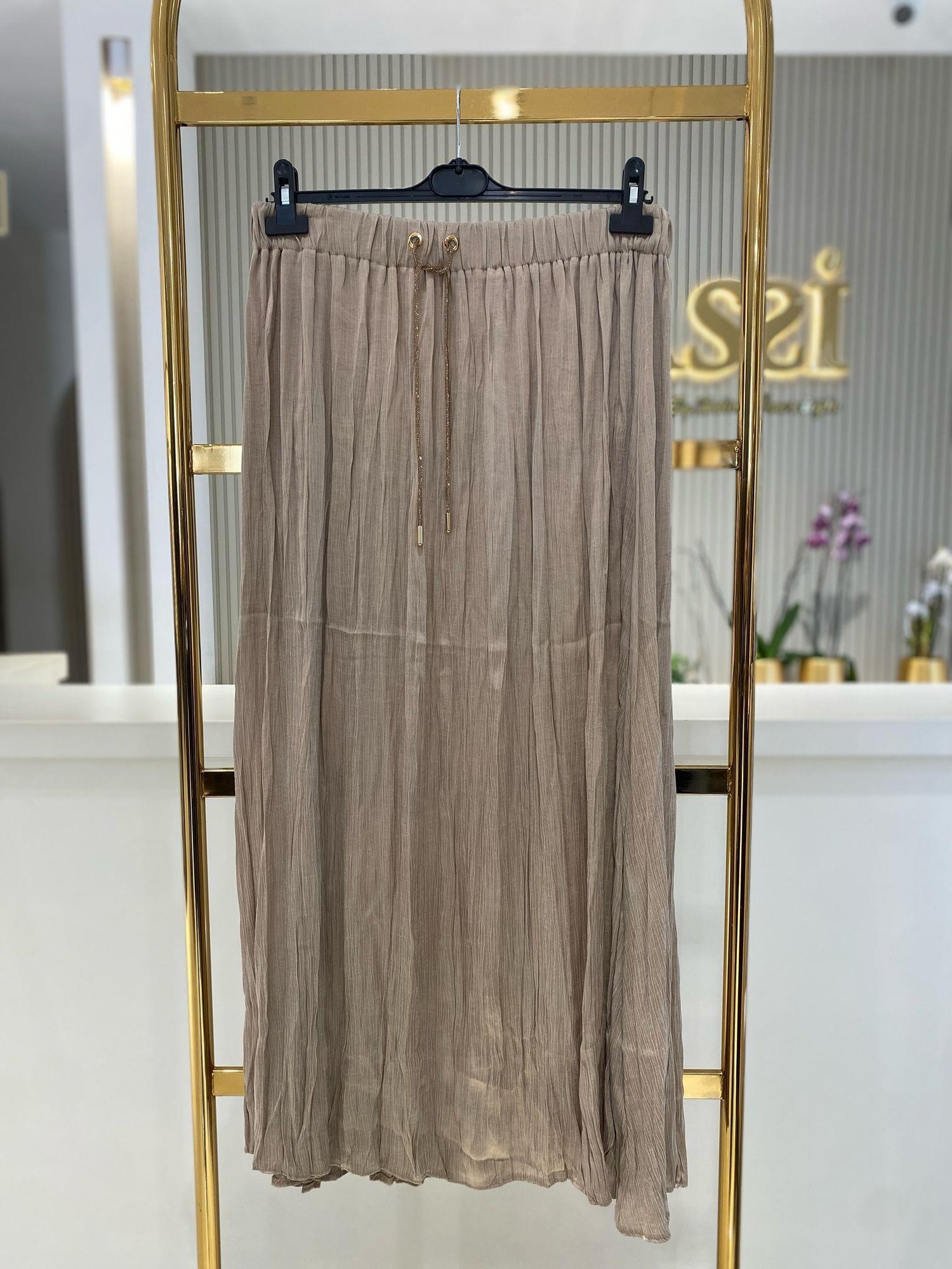 Lissmore İpek Elbise 5816-B - BEJ