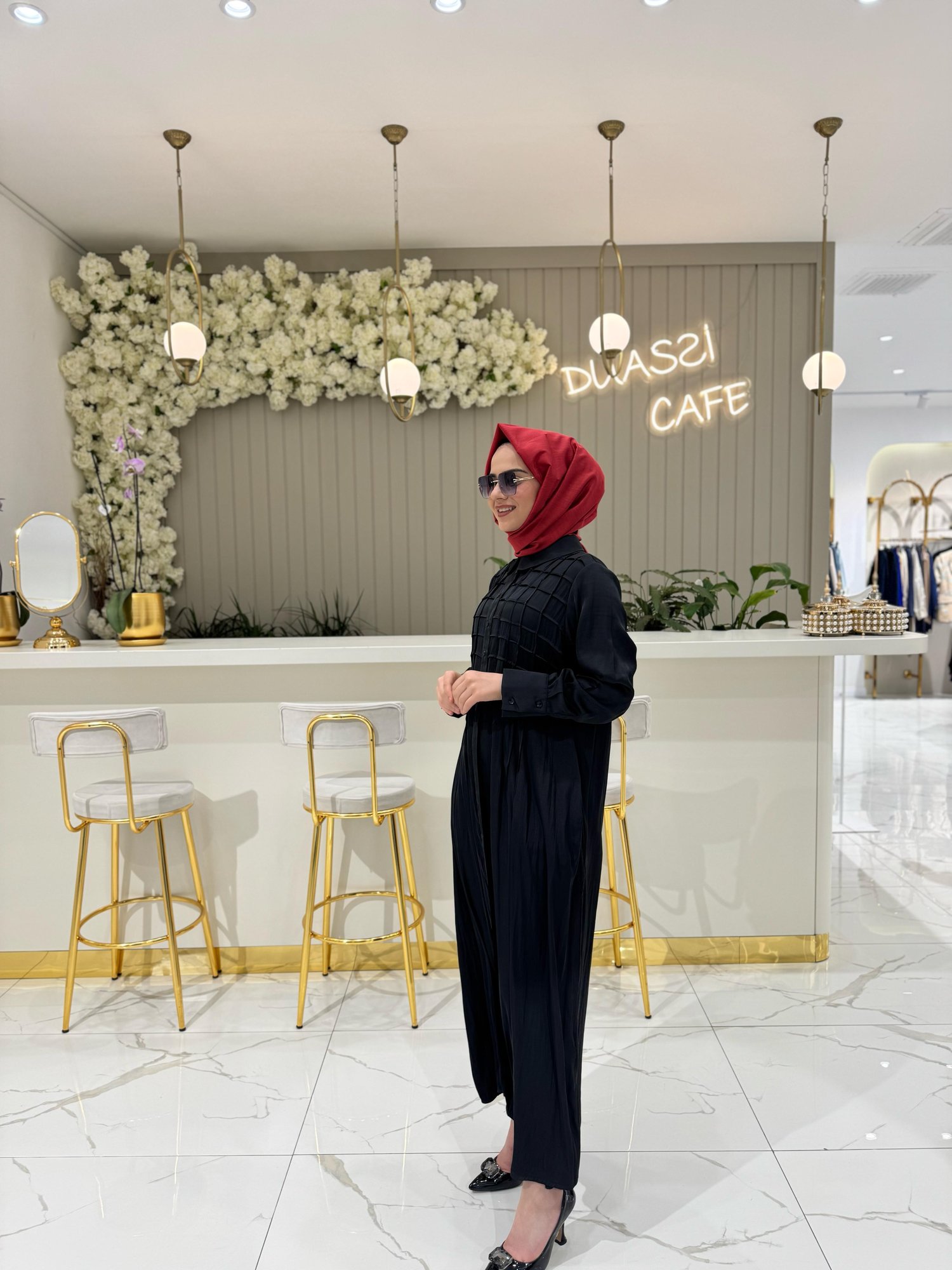 Lissmore İpek Elbise 5845-S - SİYAH