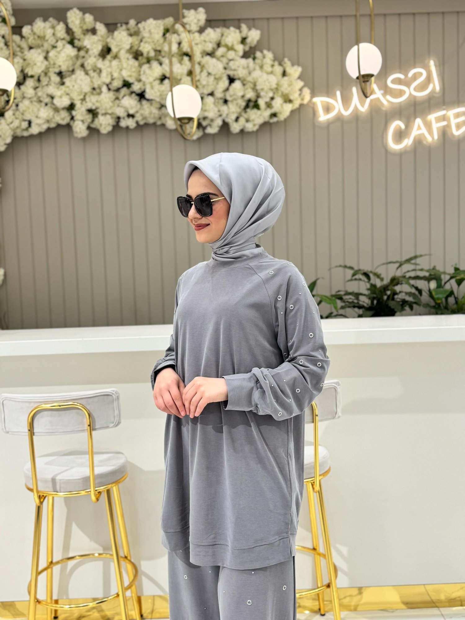 Lissmore Taşlı Takım 5885-G - GRİ